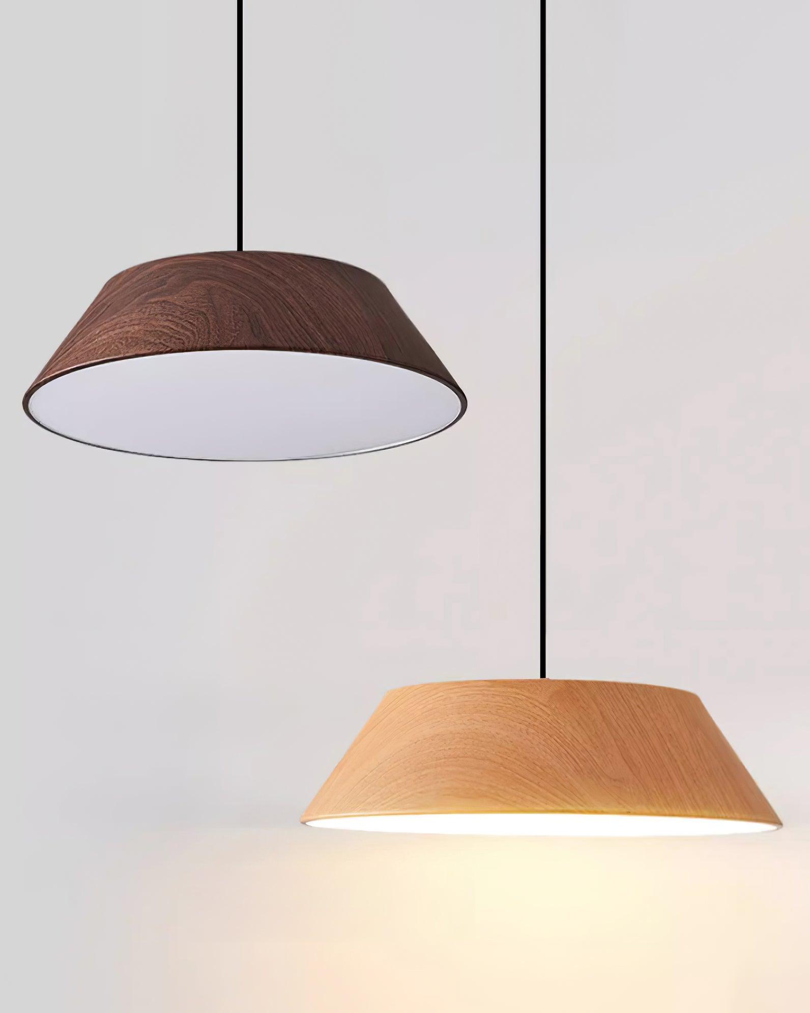 Novain Wood Grain Pendant Light - Letslighting