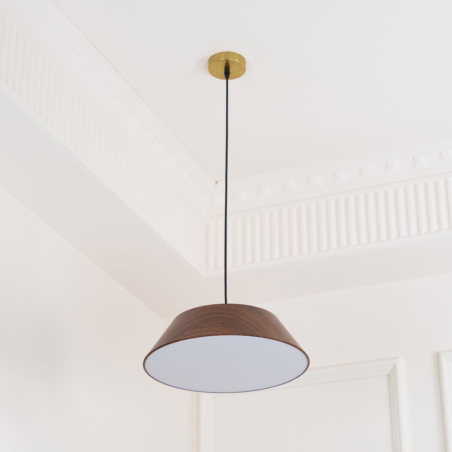 Novain Wood Grain Pendant Light - Letslighting