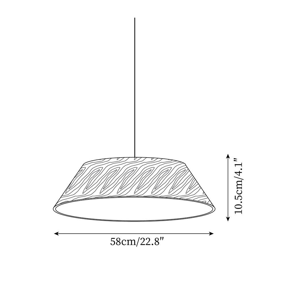 Novain Wood Grain Pendant Light - Letslighting