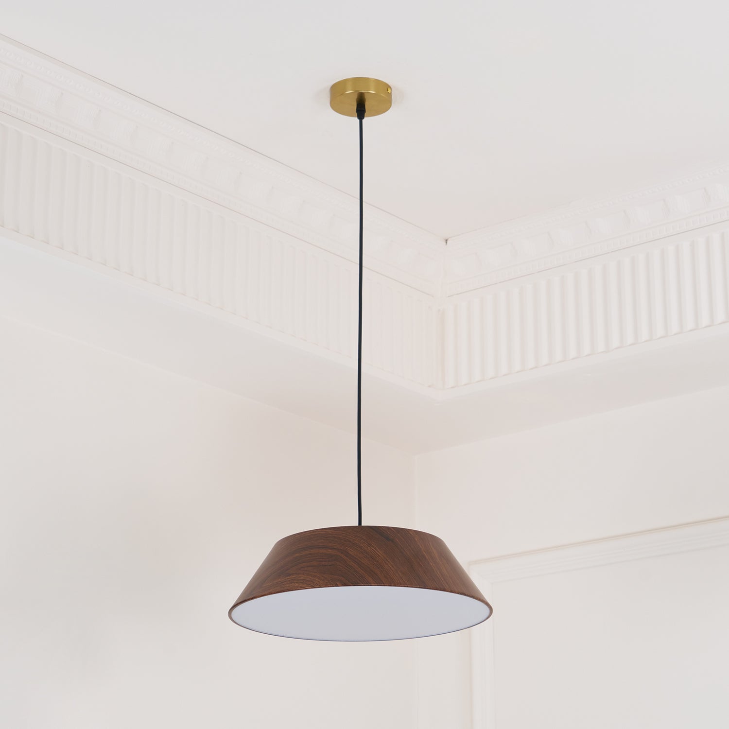Novain Wood Grain Pendant Light - Letslighting