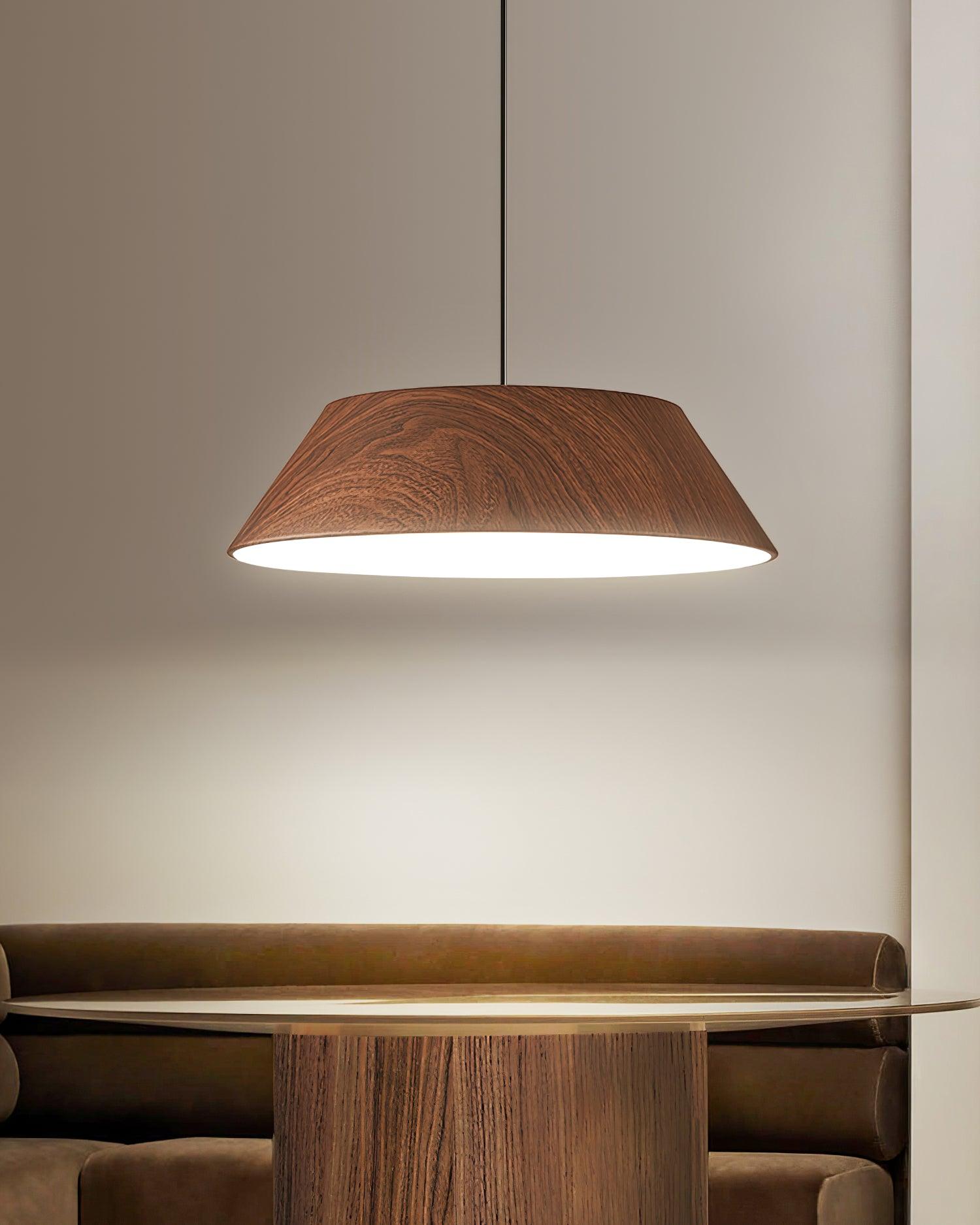 Novain Wood Grain Pendant Light - Letslighting