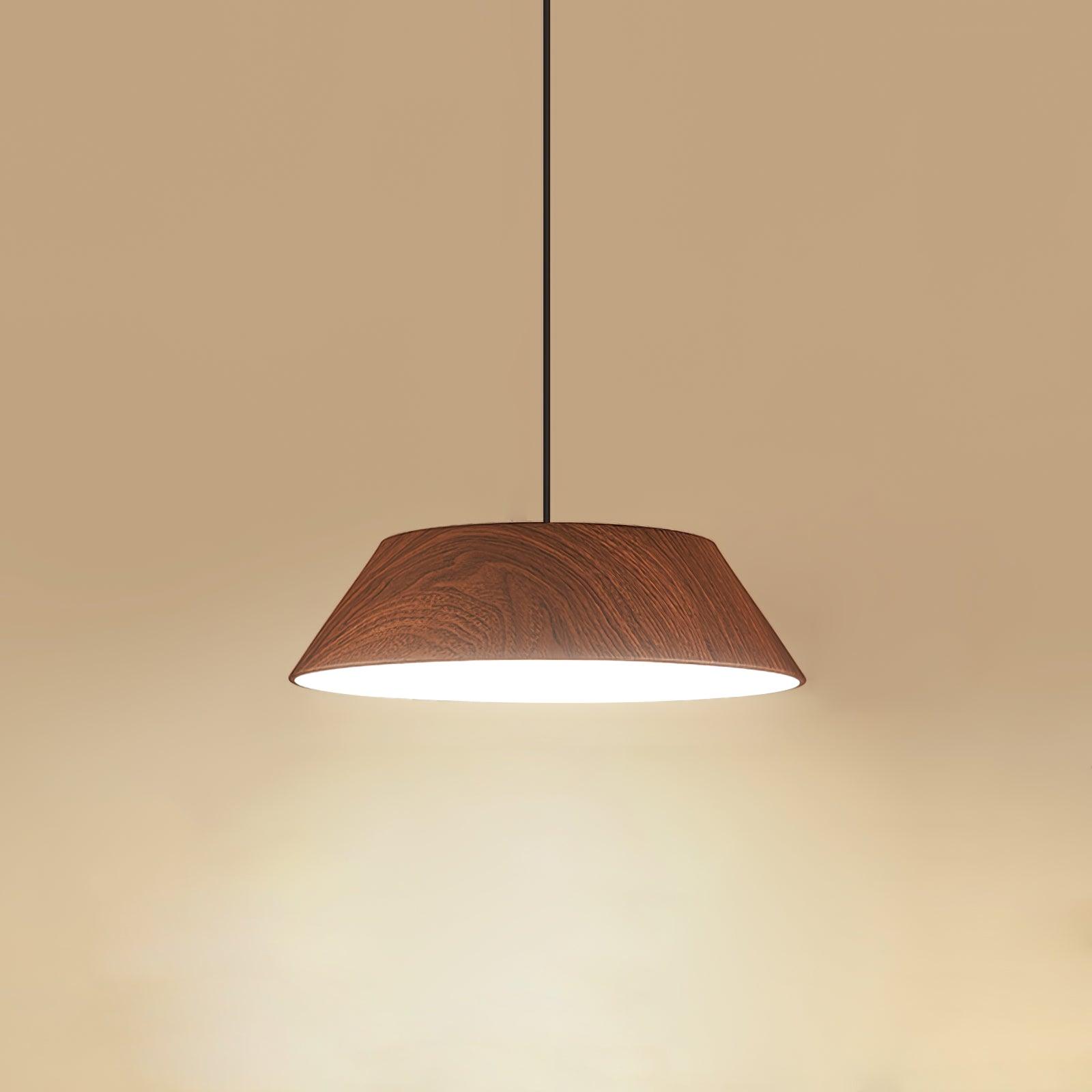 Novain Wood Grain Pendant Light - Letslighting