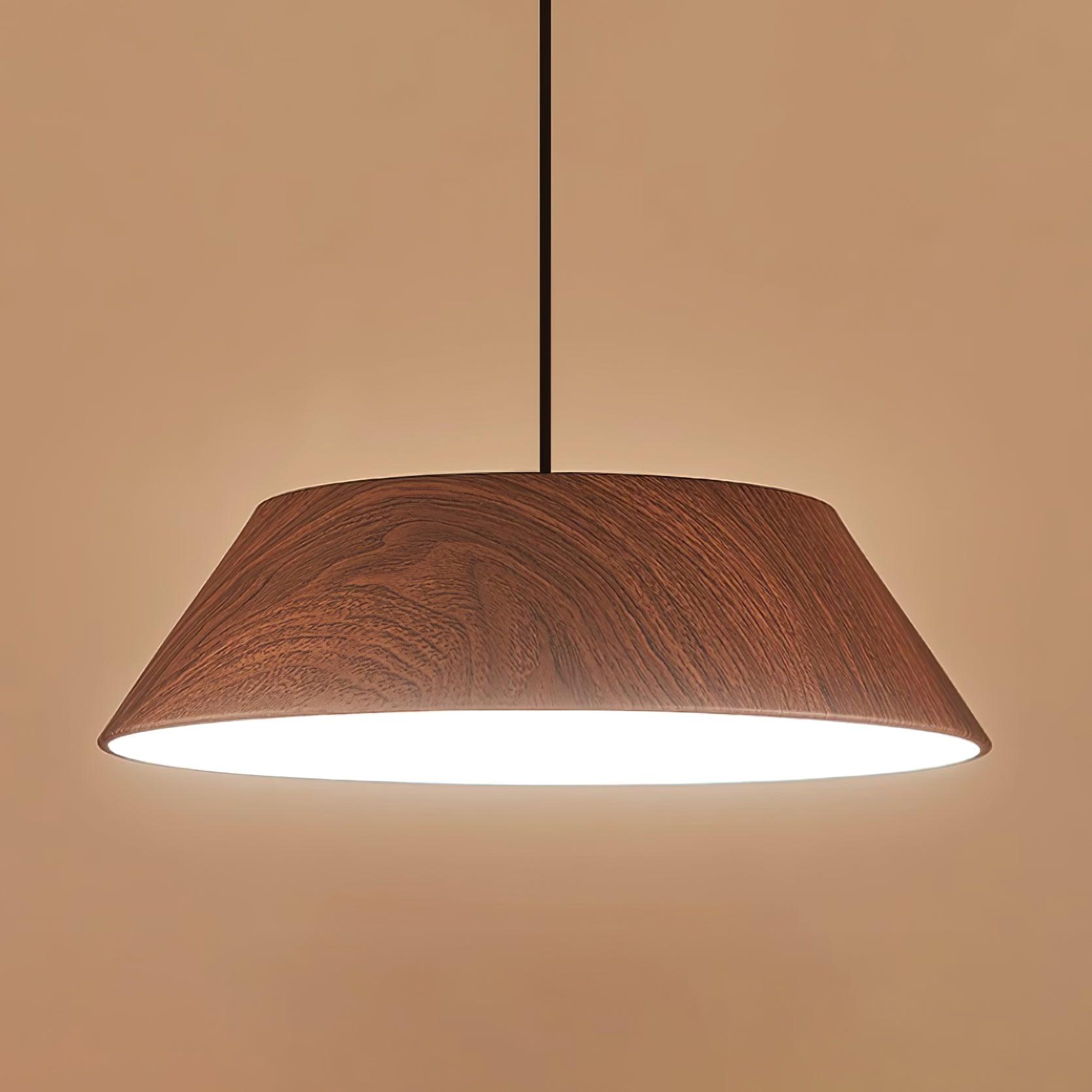 Novain Wood Grain Pendant Light - Letslighting