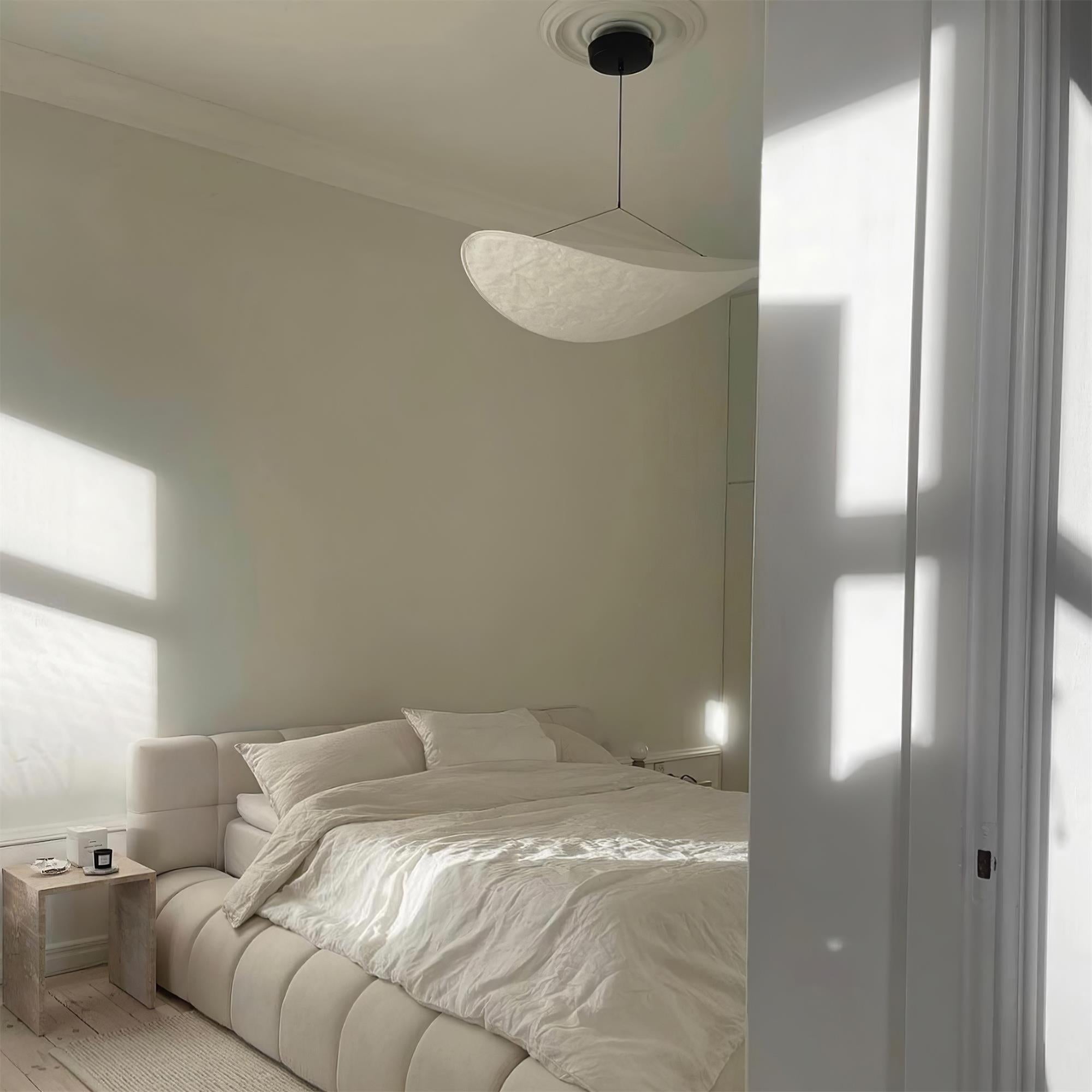 Vela Minimalist Silk Pendant Light - Letslighting