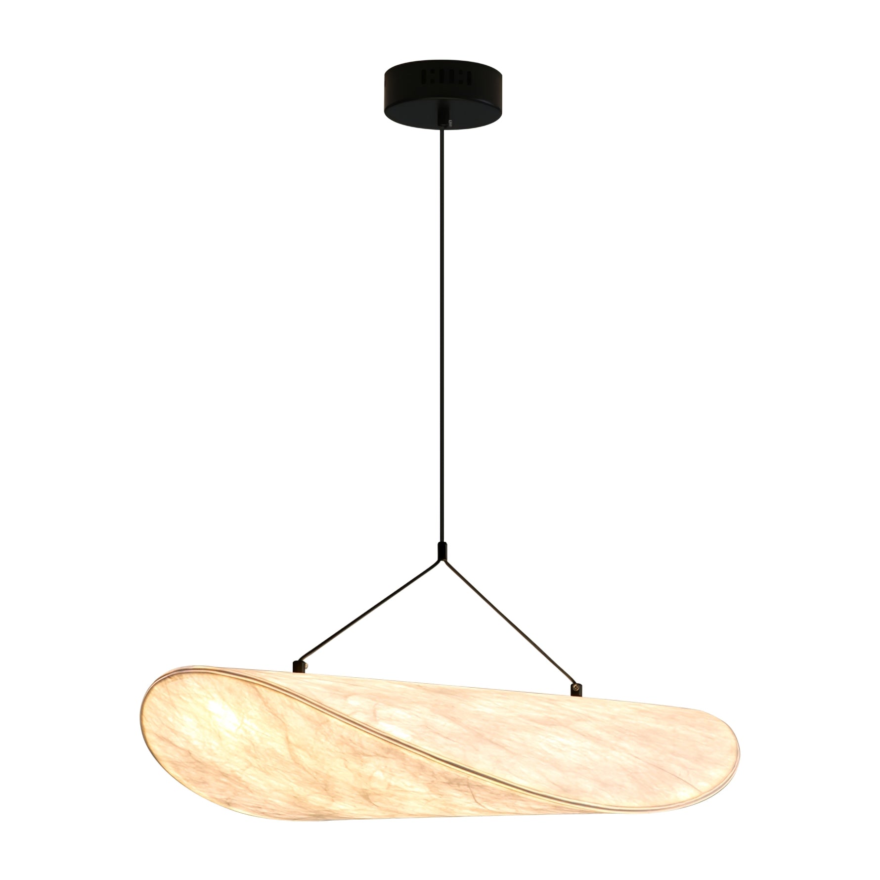 Vela Minimalist Silk Pendant Light - Letslighting