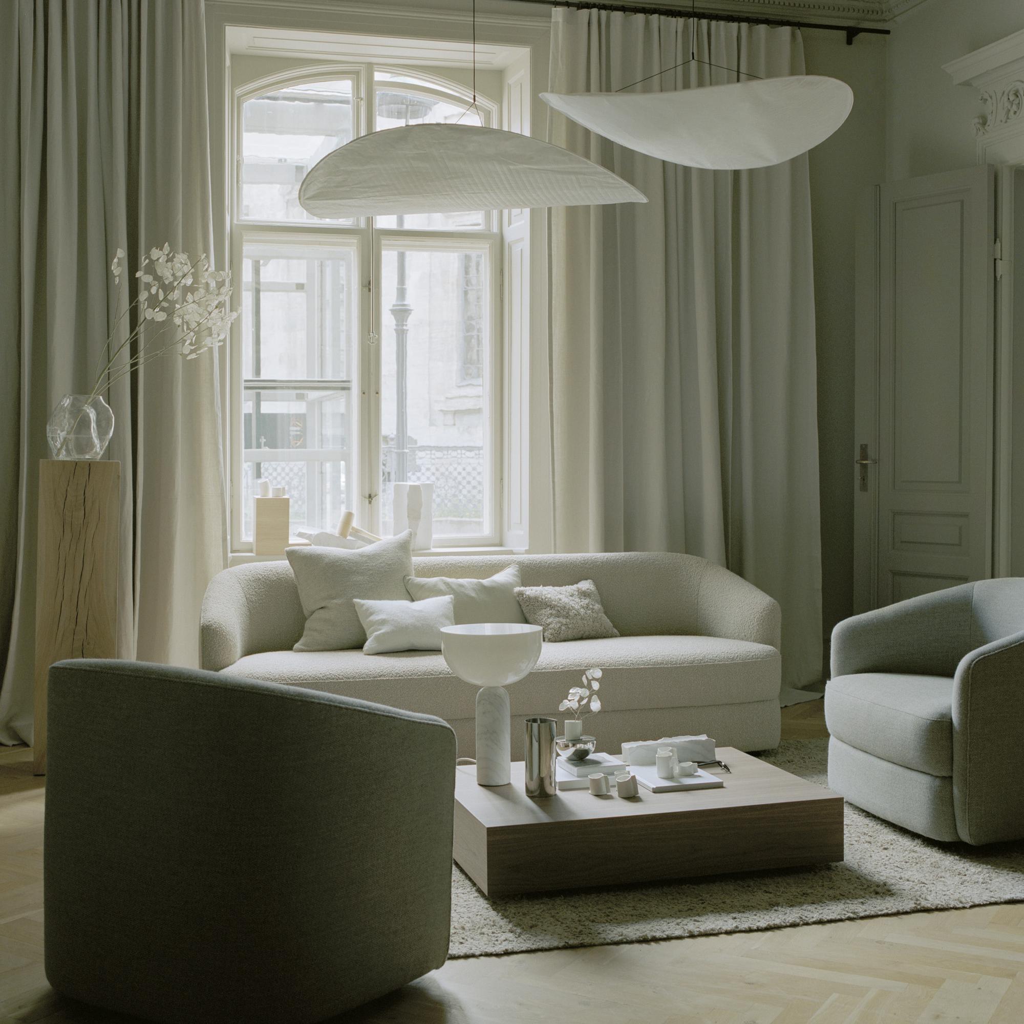 Vela Minimalist Silk Pendant Light - Letslighting