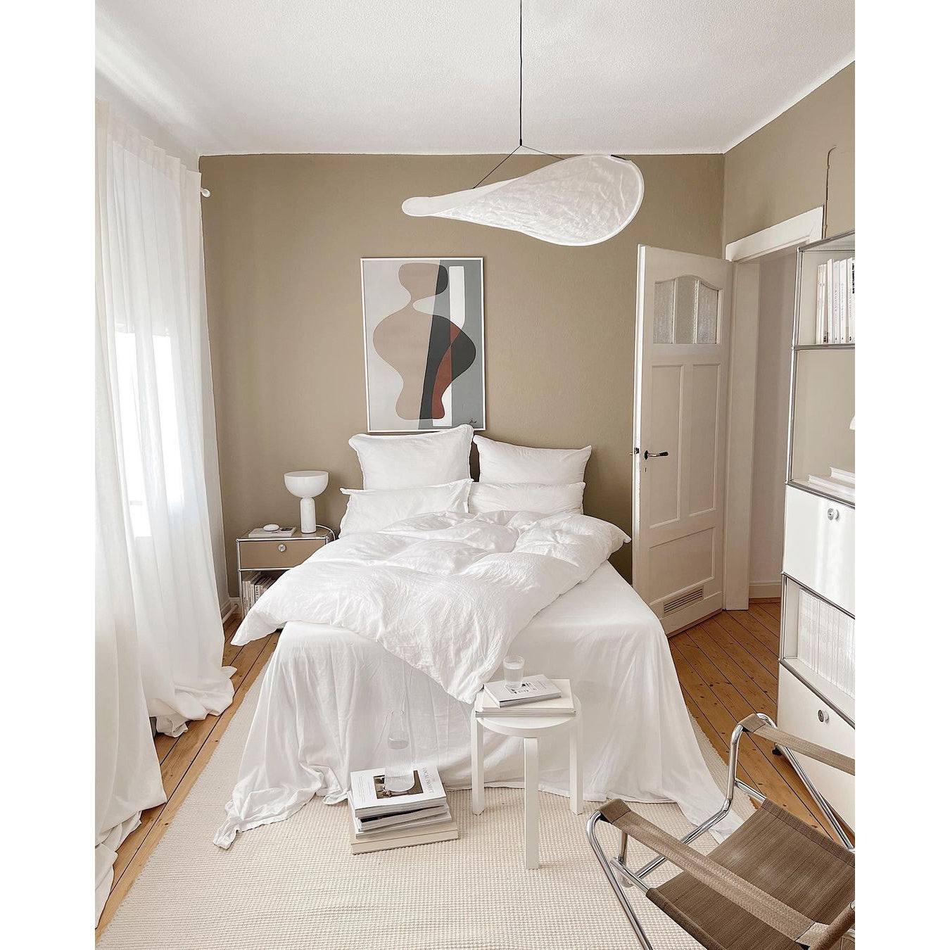 Elsolir Modern Minimalist Paper Pendant Lamp - Letslighting