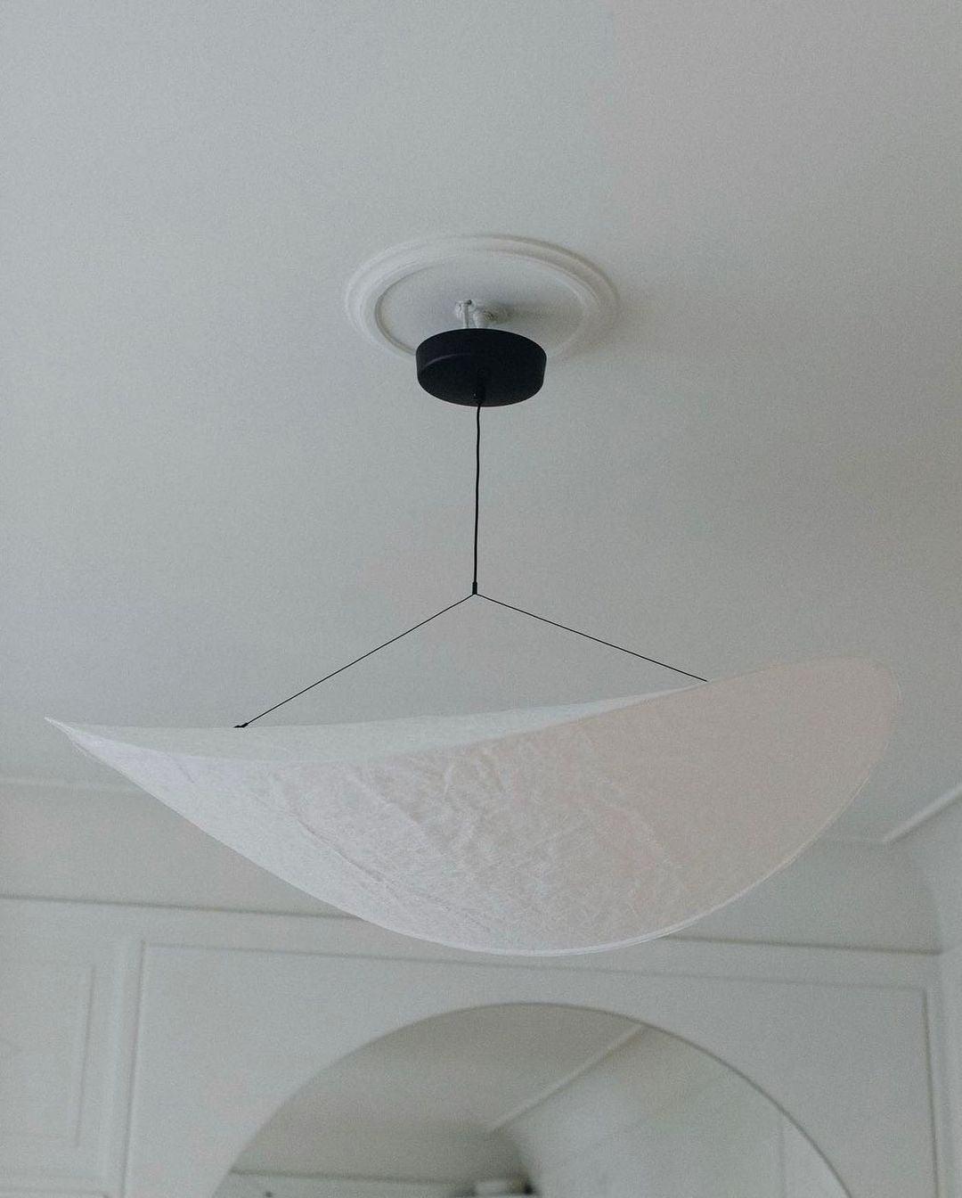 Vela Minimalist Silk Pendant Light - Letslighting