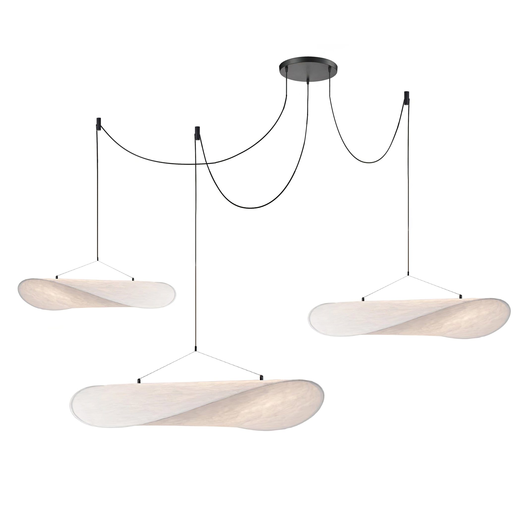 Vela Minimalist Silk Pendant Light - Letslighting