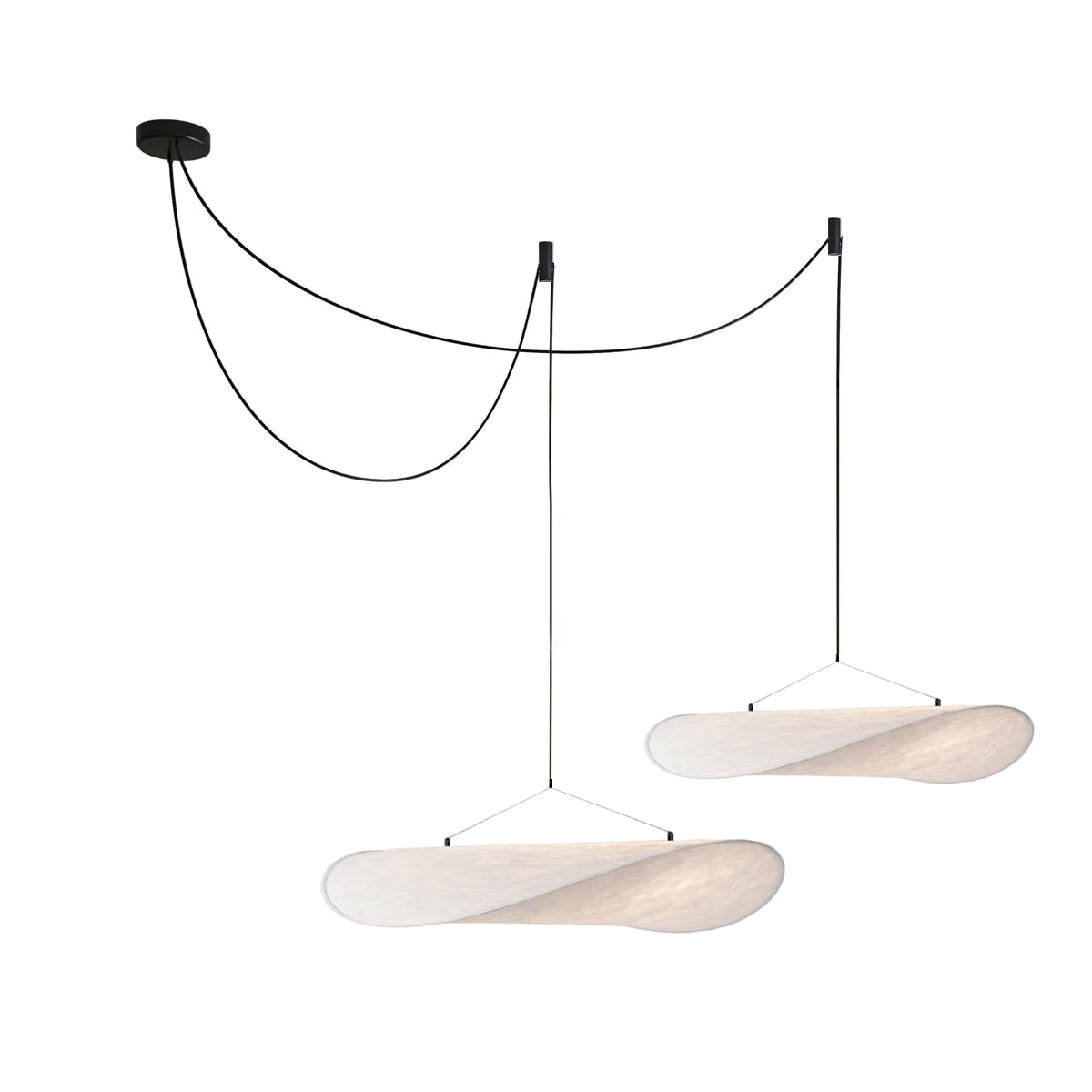 Vela Minimalist Silk Pendant Light - Letslighting