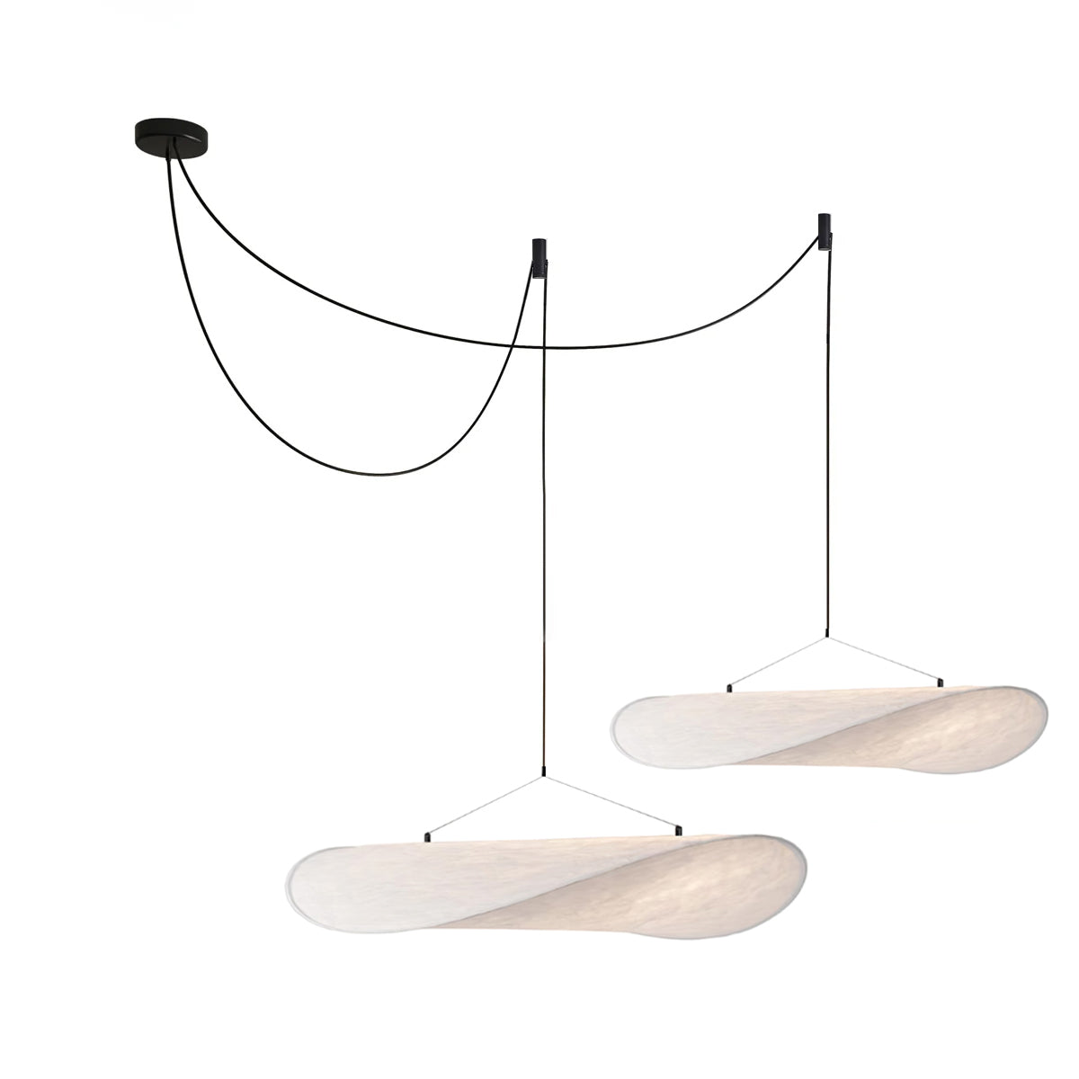 Vela Minimalist Silk Pendant Light - Letslighting