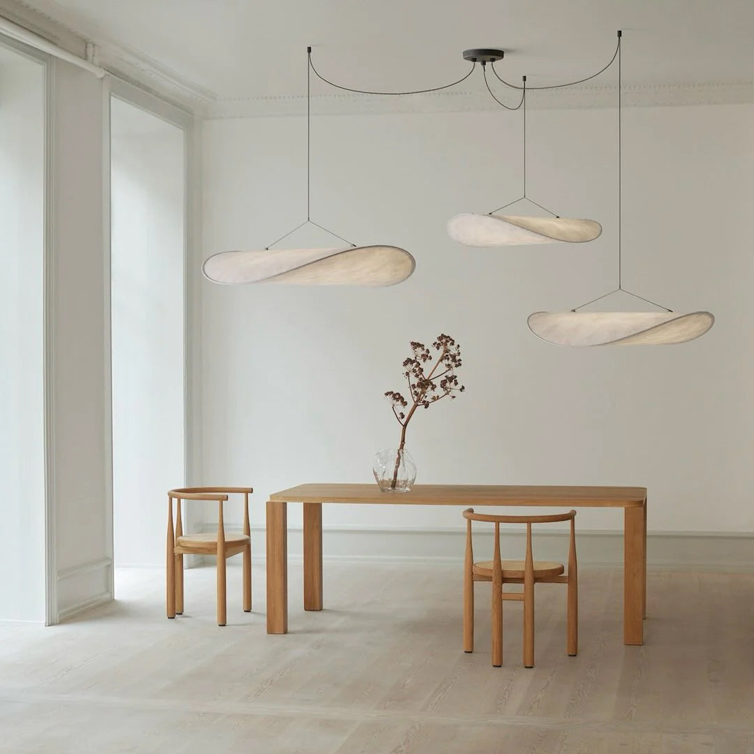Vela Minimalist Silk Pendant Light - Letslighting