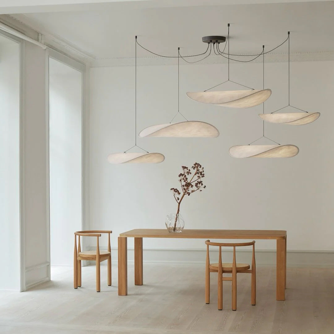 Vela Minimalist Silk Pendant Light - Letslighting