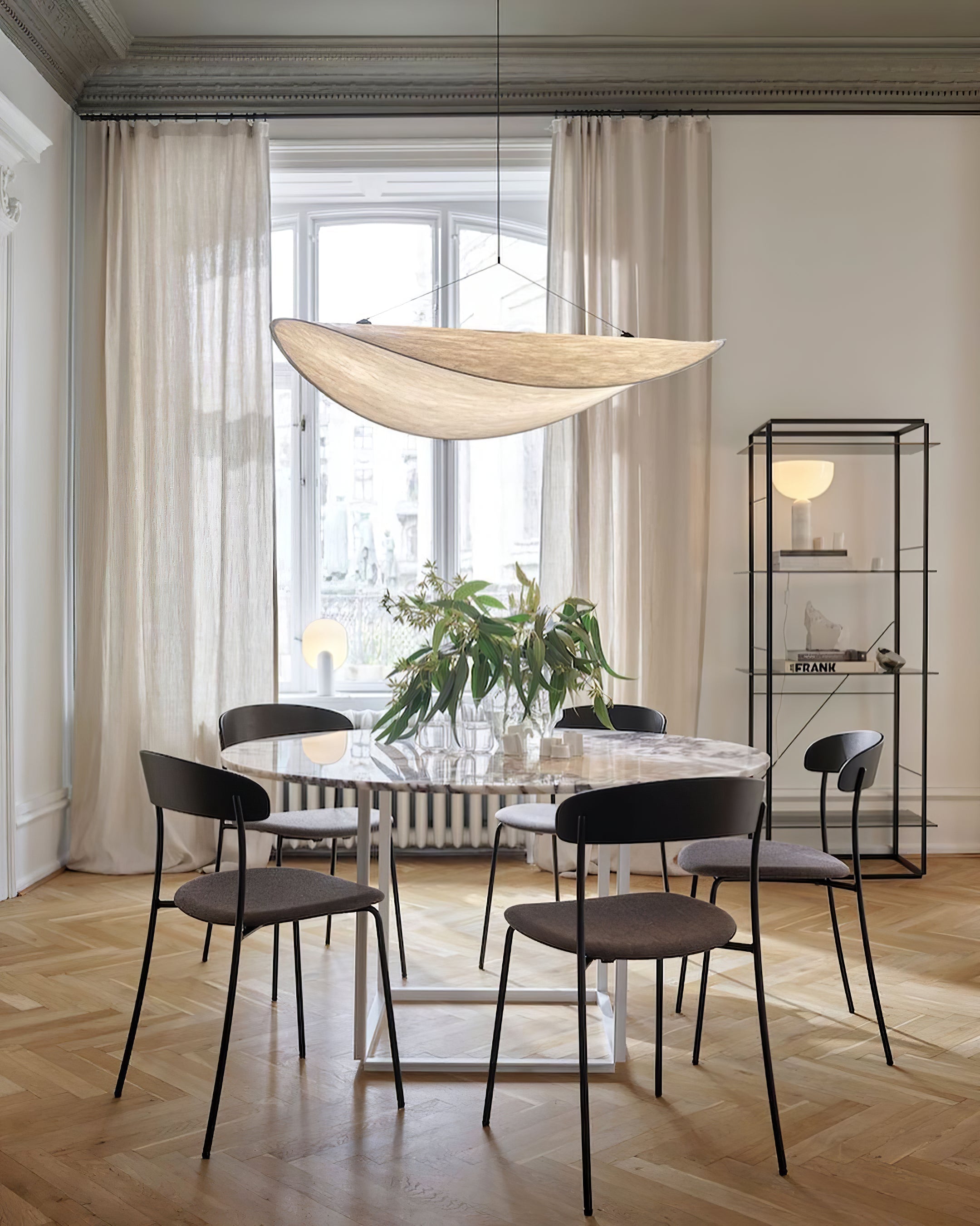 Elyno Sculptural Fabric Pendant Lamp - Letslighting