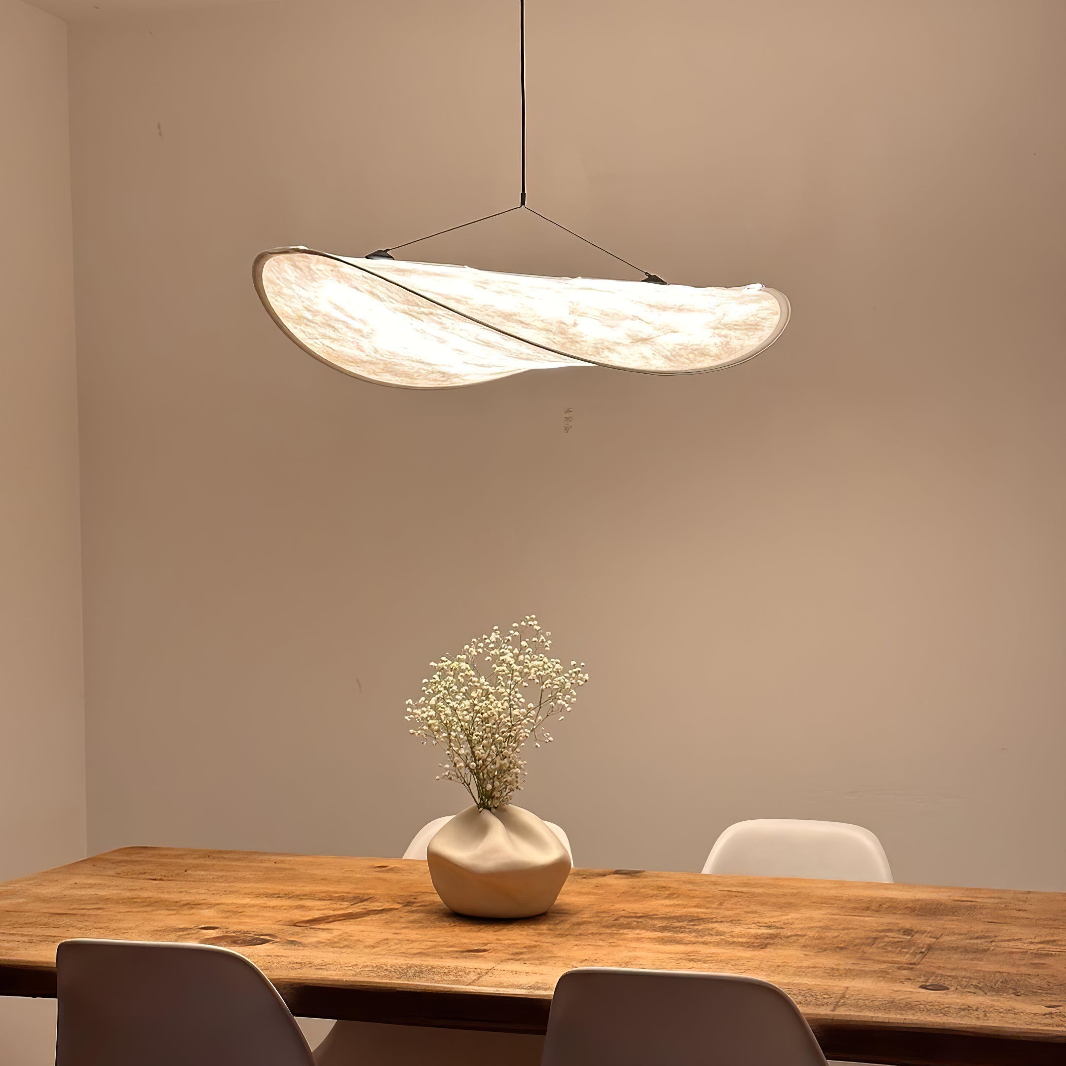 Elyno Sculptural Fabric Pendant Lamp - Letslighting