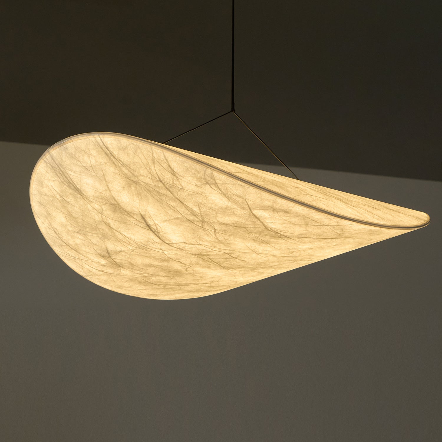 Vela Minimalist Silk Pendant Light - Letslighting