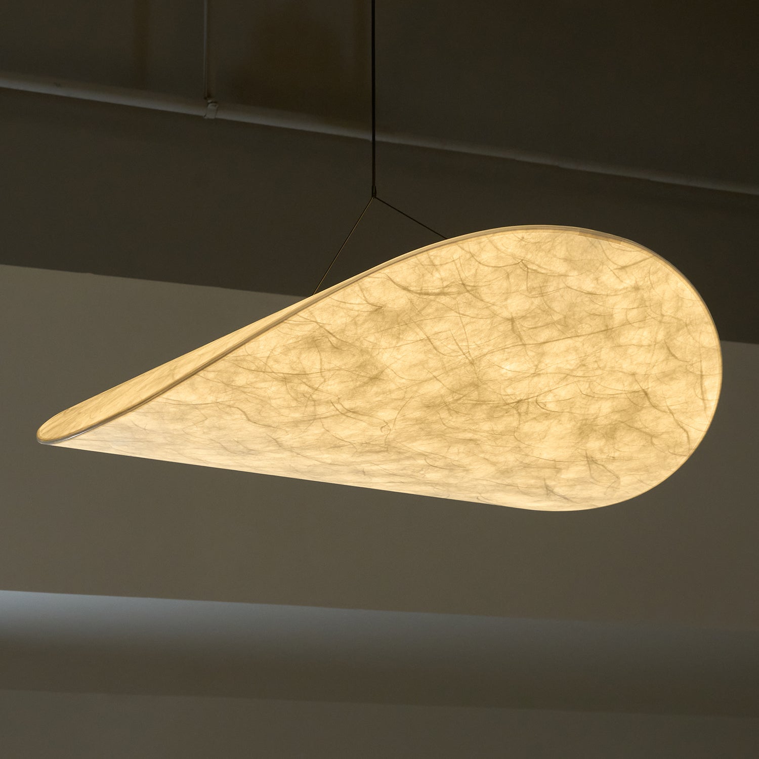 Vela Minimalist Silk Pendant Light - Letslighting