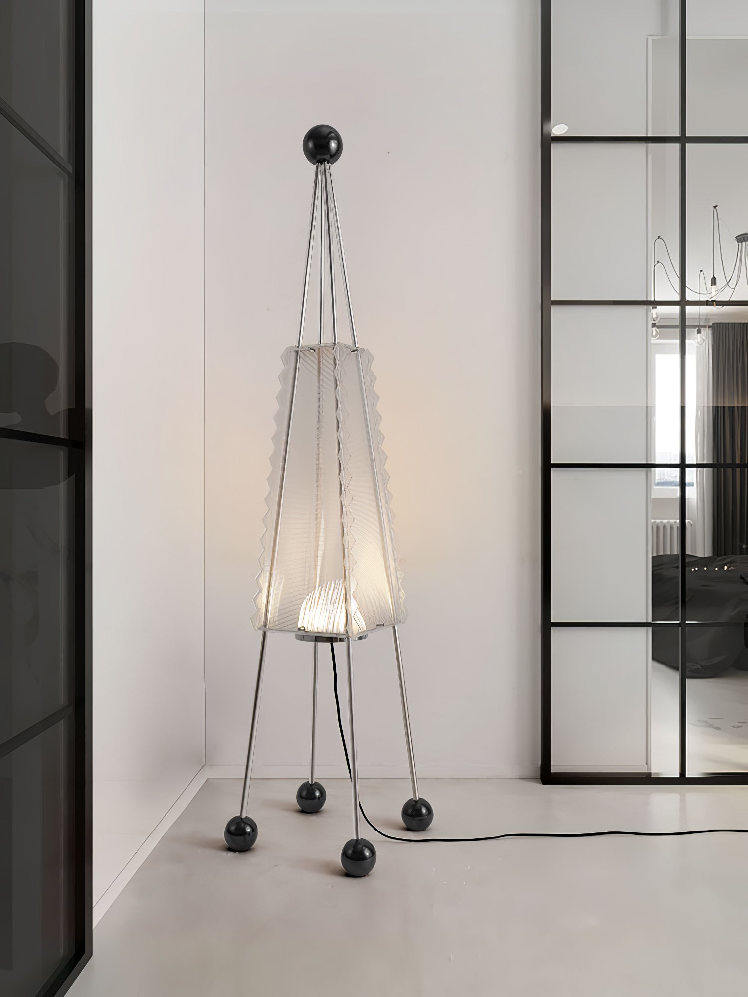 Tetra Industrial Acrylic Floor Lamp - Letslighting