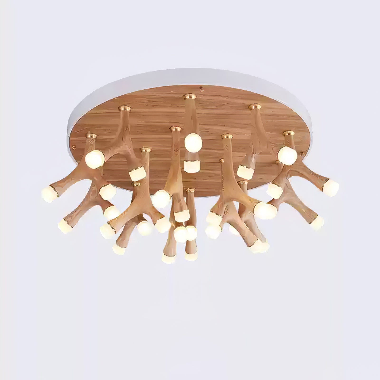 Vilorion Nature-Inspired Wood Ceiling Light - Letslighting