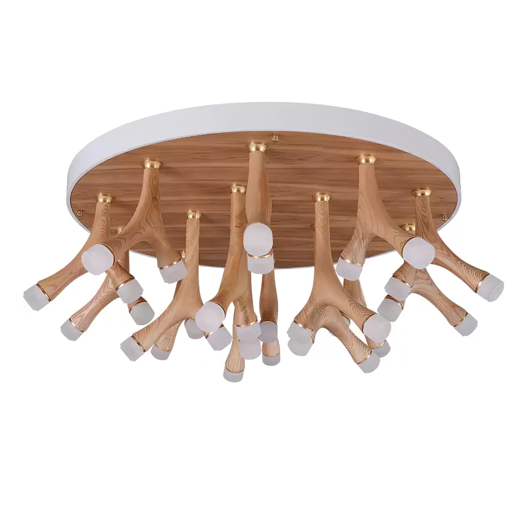Vilorion Nature-Inspired Wood Ceiling Light - Letslighting