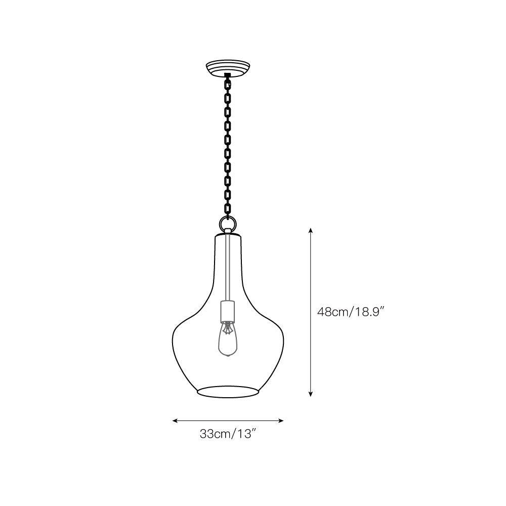Avenila Modern Minimalist Glass Pendant Lamp - Letslighting