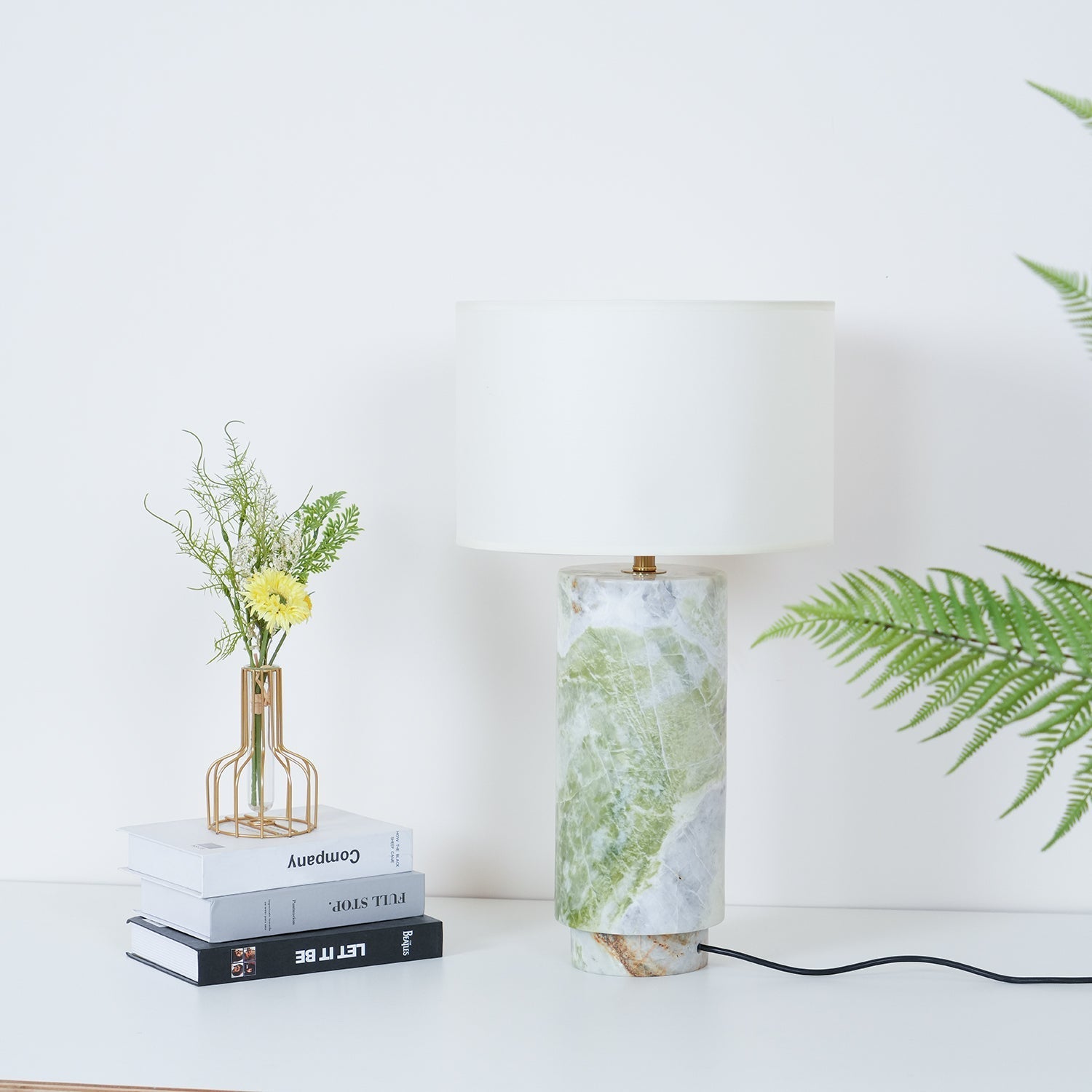 Radiace Marble Fabric Table Lamp - Letslighting