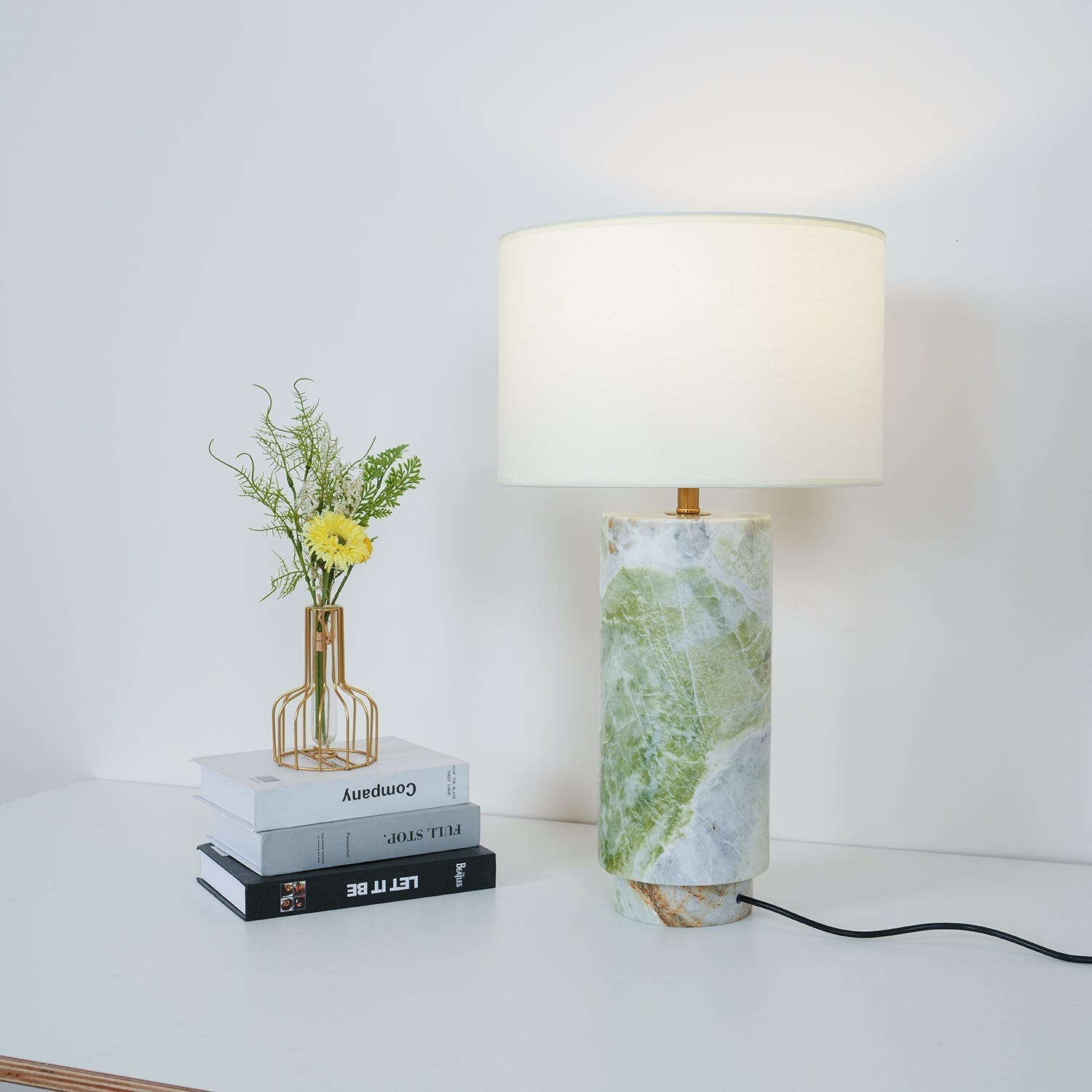 Radiace Marble Fabric Table Lamp - Letslighting
