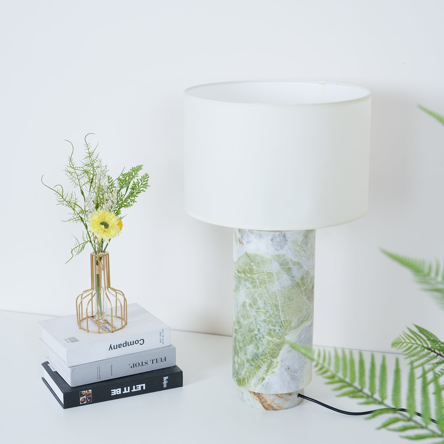 Radiace Marble Fabric Table Lamp - Letslighting