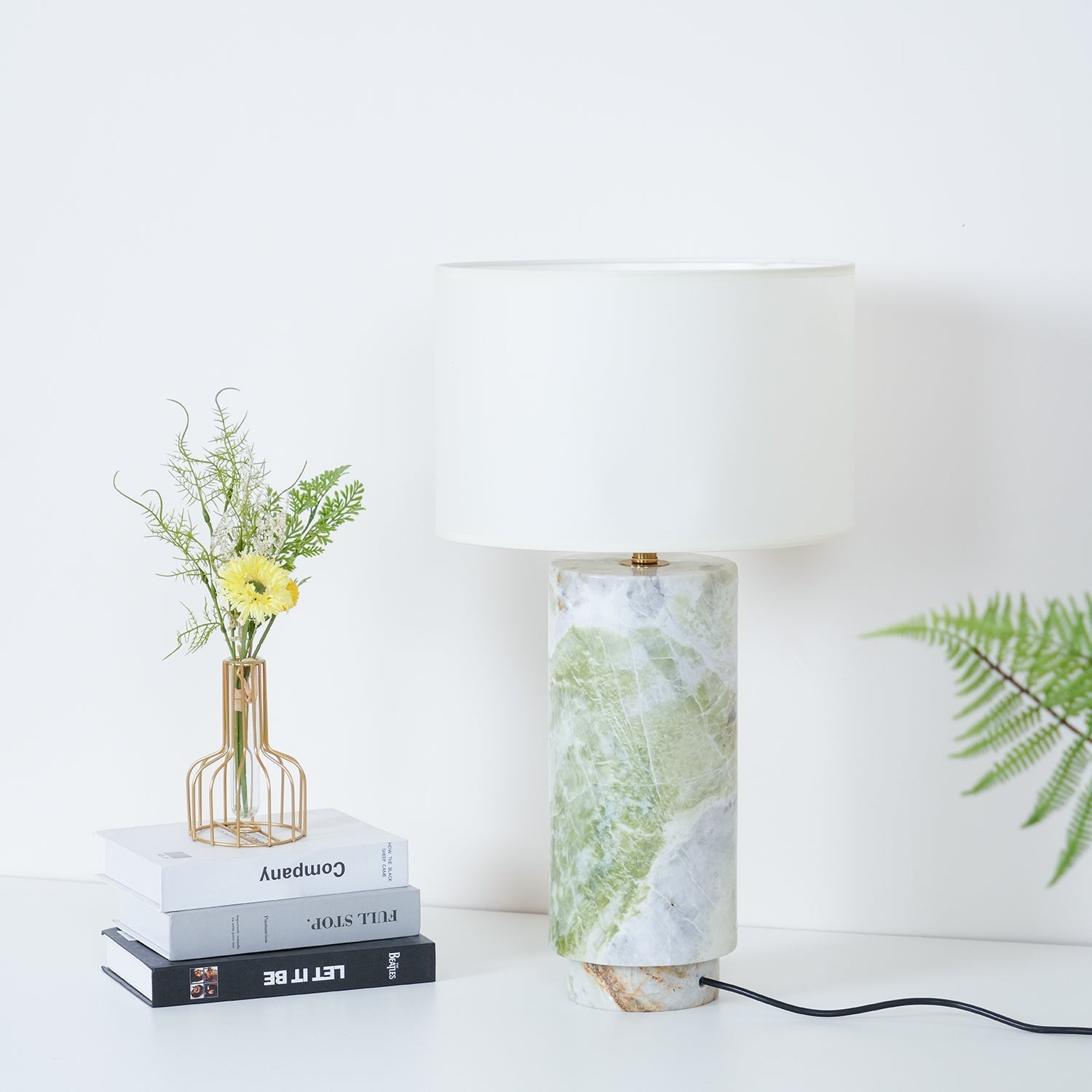 Radiace Marble Fabric Table Lamp - Letslighting