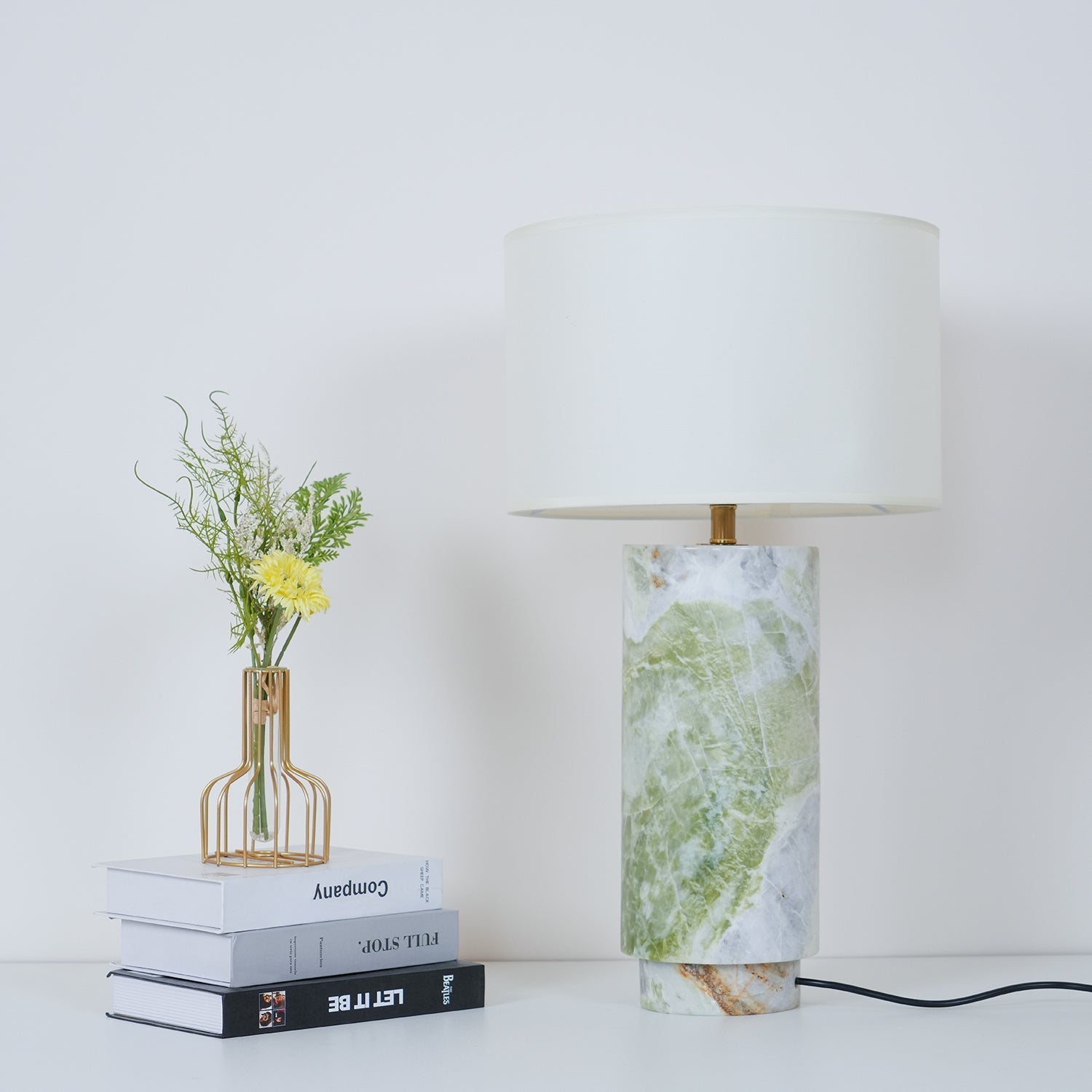 Radiace Marble Fabric Table Lamp - Letslighting