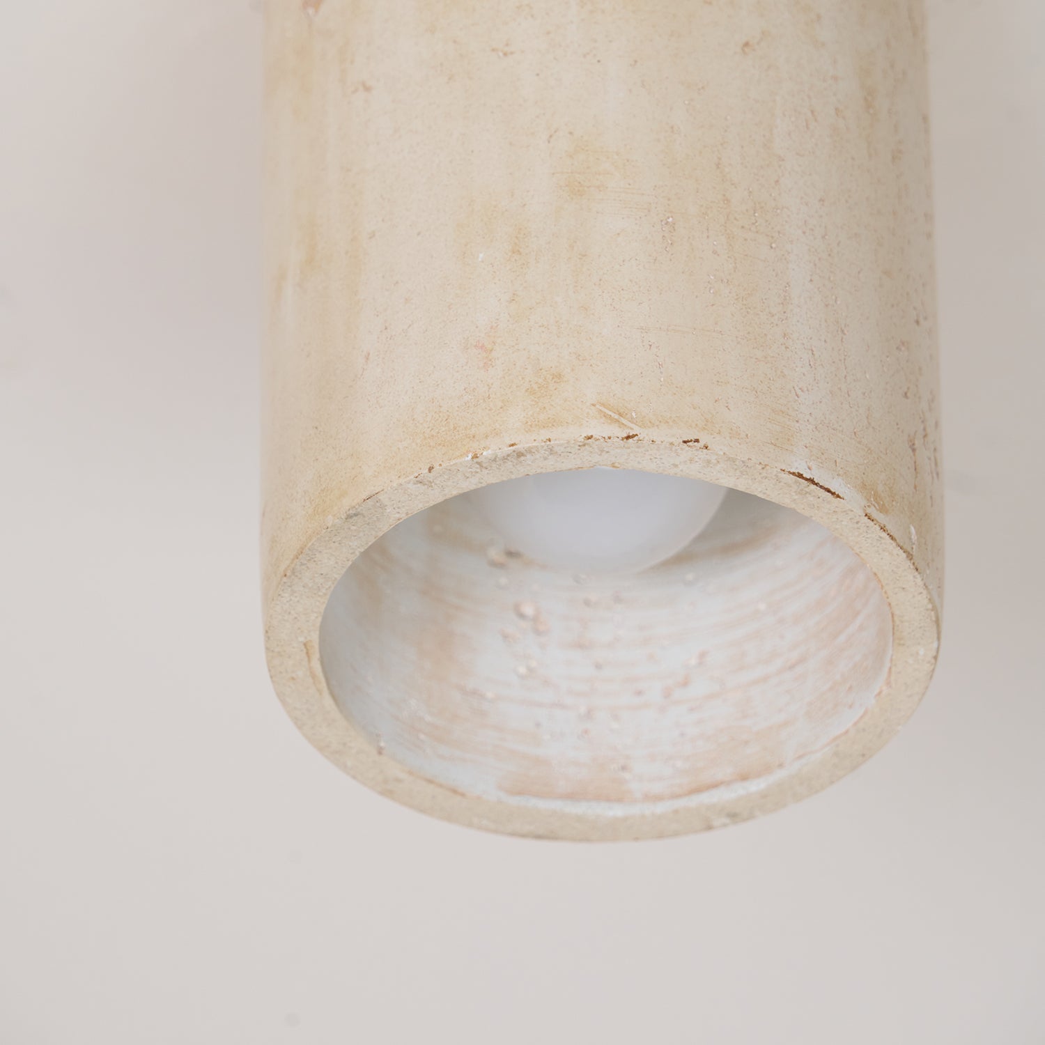 Aurnorira Cylinder Cap Travertine Ceiling Light - Letslighting