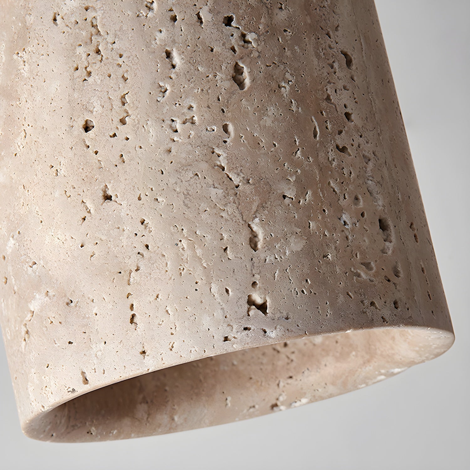 Aurnorira Cylinder Cap Travertine Ceiling Light - Letslighting