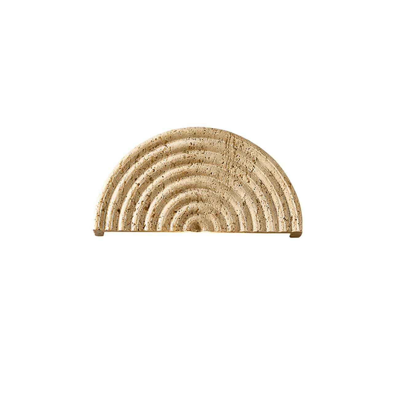 Faro Travertine Half-Moon Wall Lamp