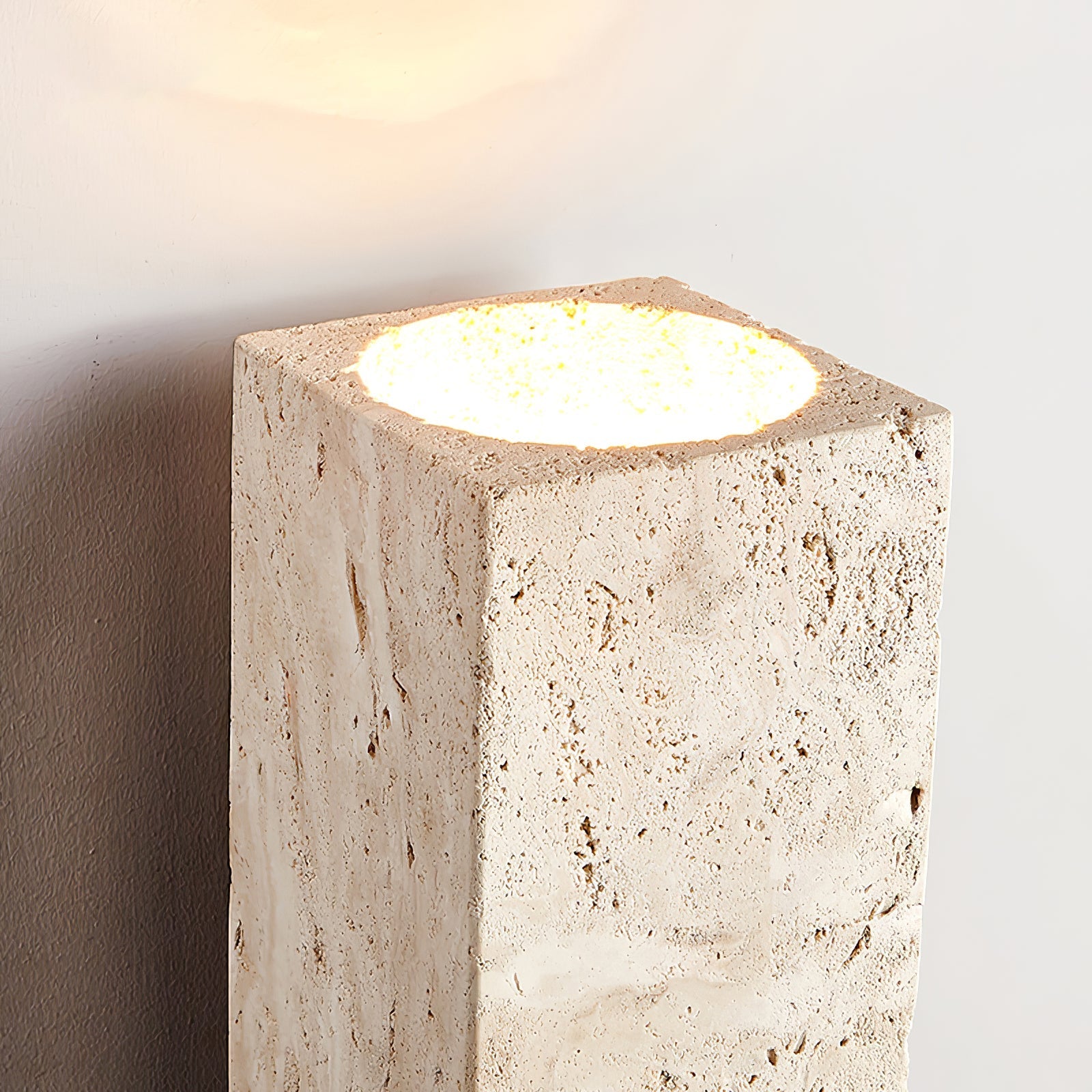 Elsoran Travertine Block Wall Light