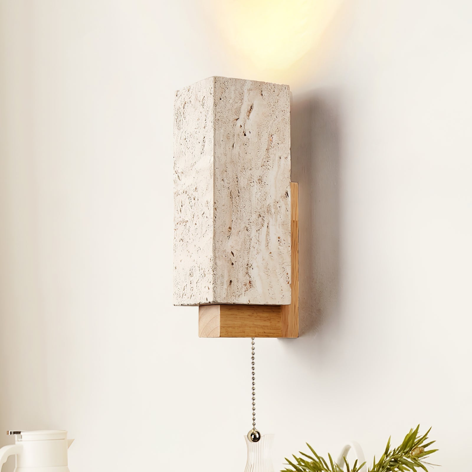 Elsoran Travertine Block Wall Light