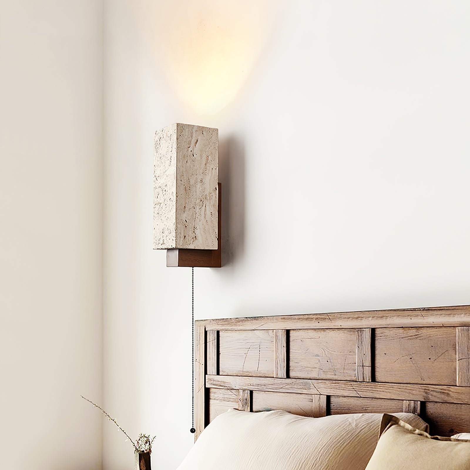 Elsoran Travertine Block Wall Light