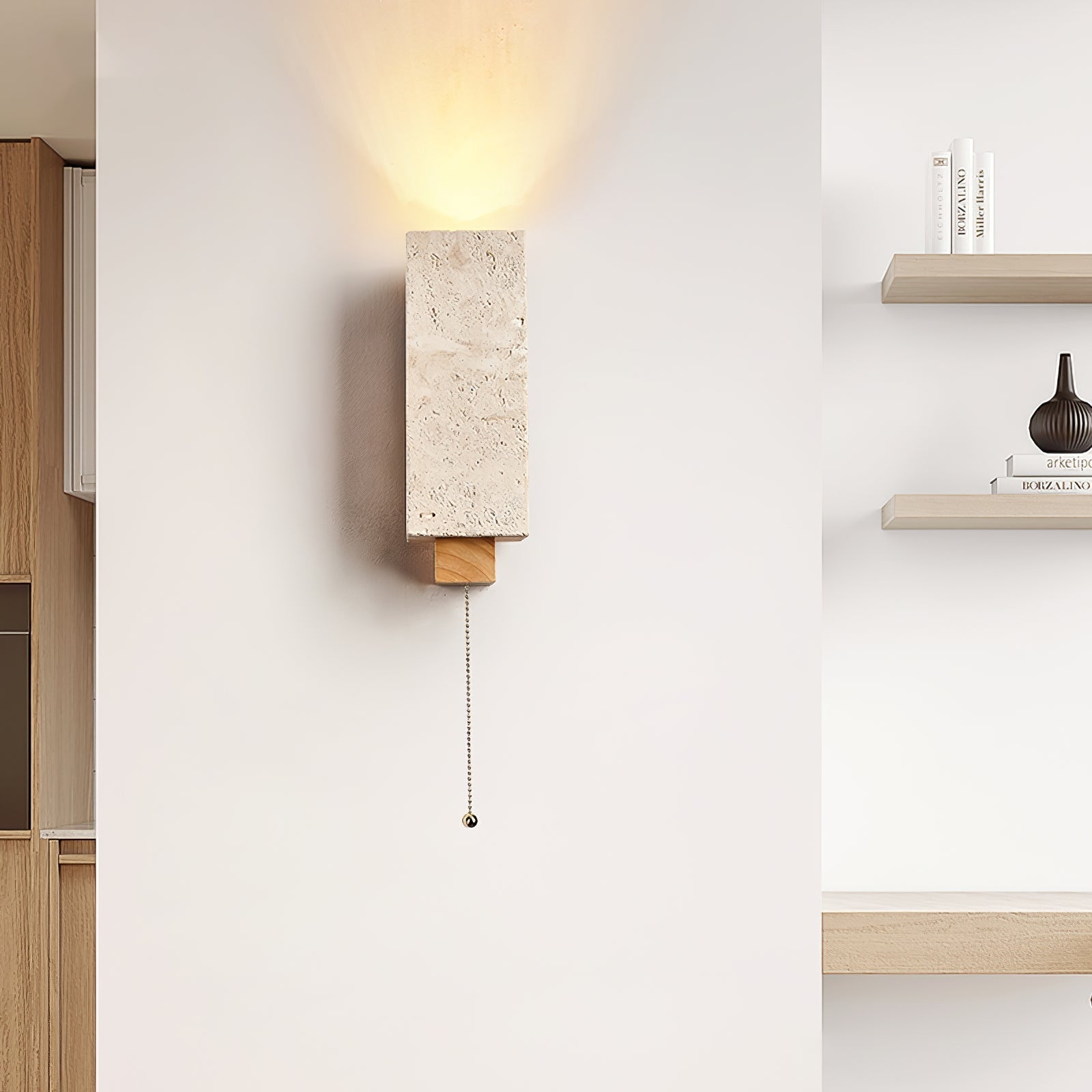 Elsoran Travertine Block Wall Light