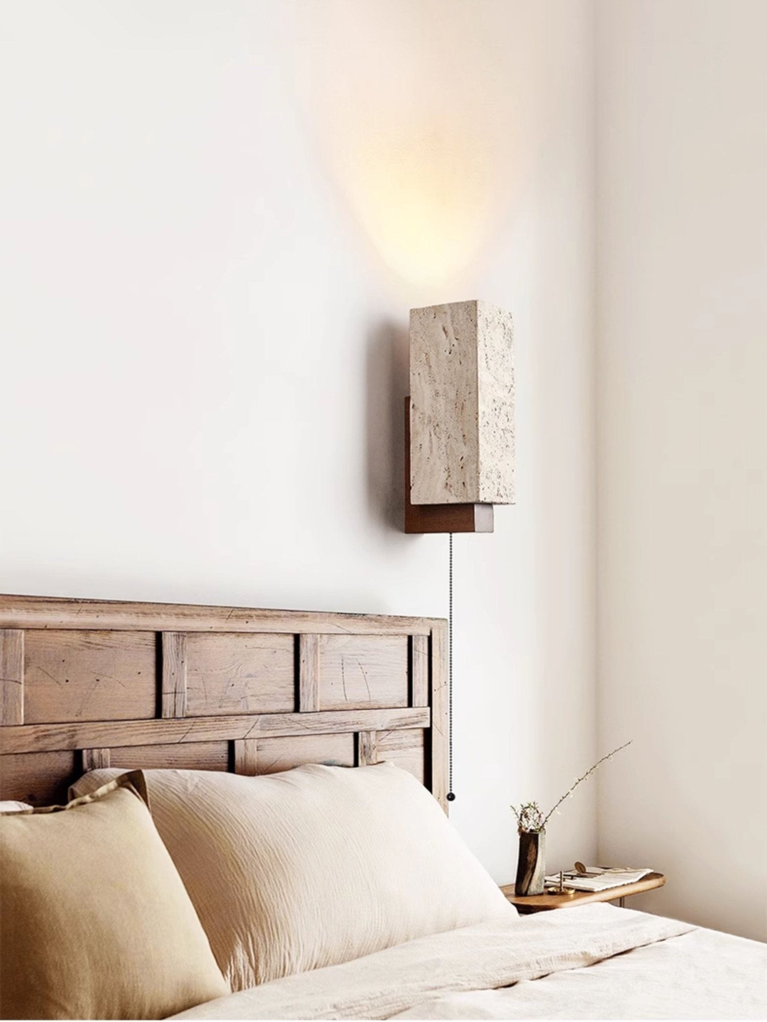 Elsoran Travertine Block Wall Light
