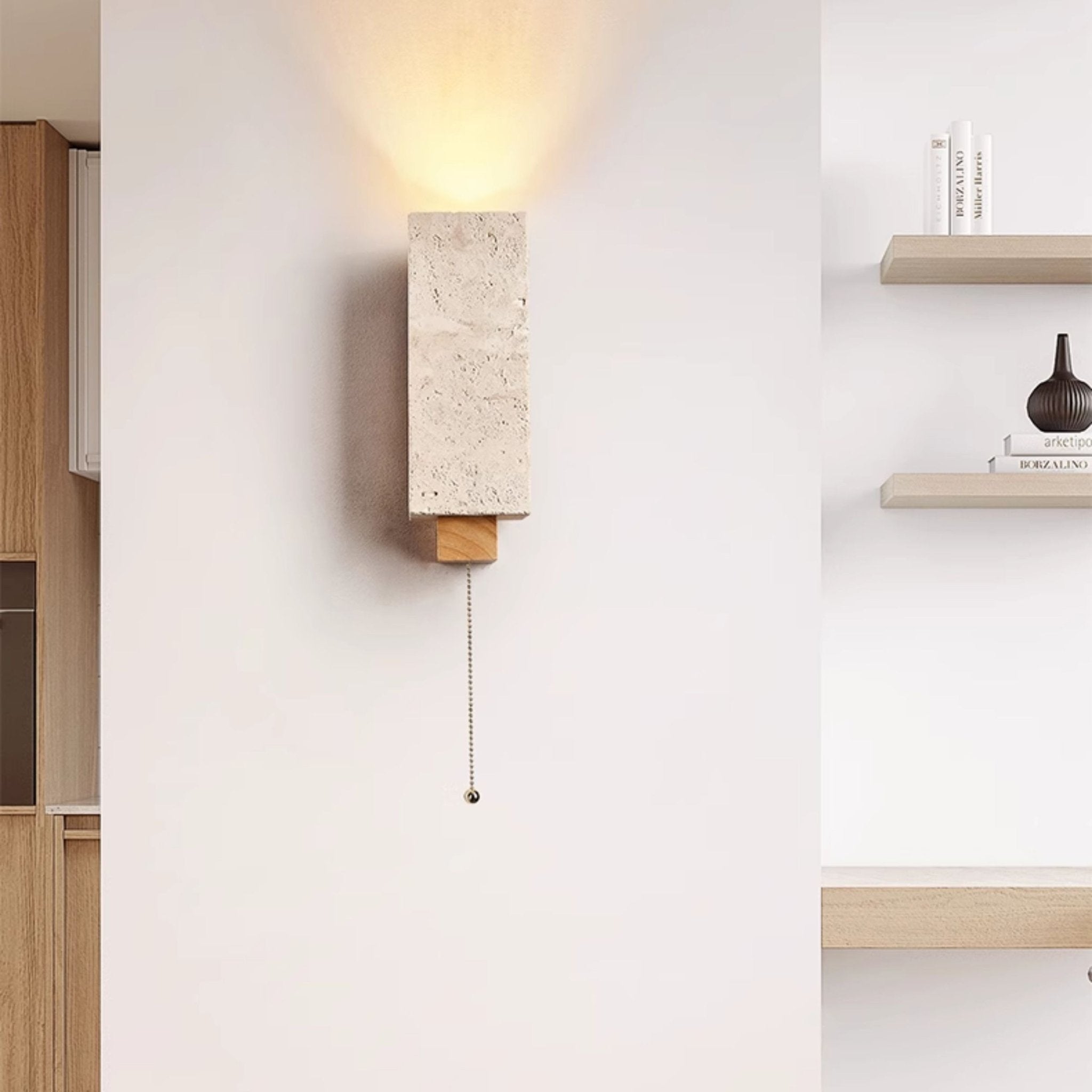 Elsoran Travertine Block Wall Light