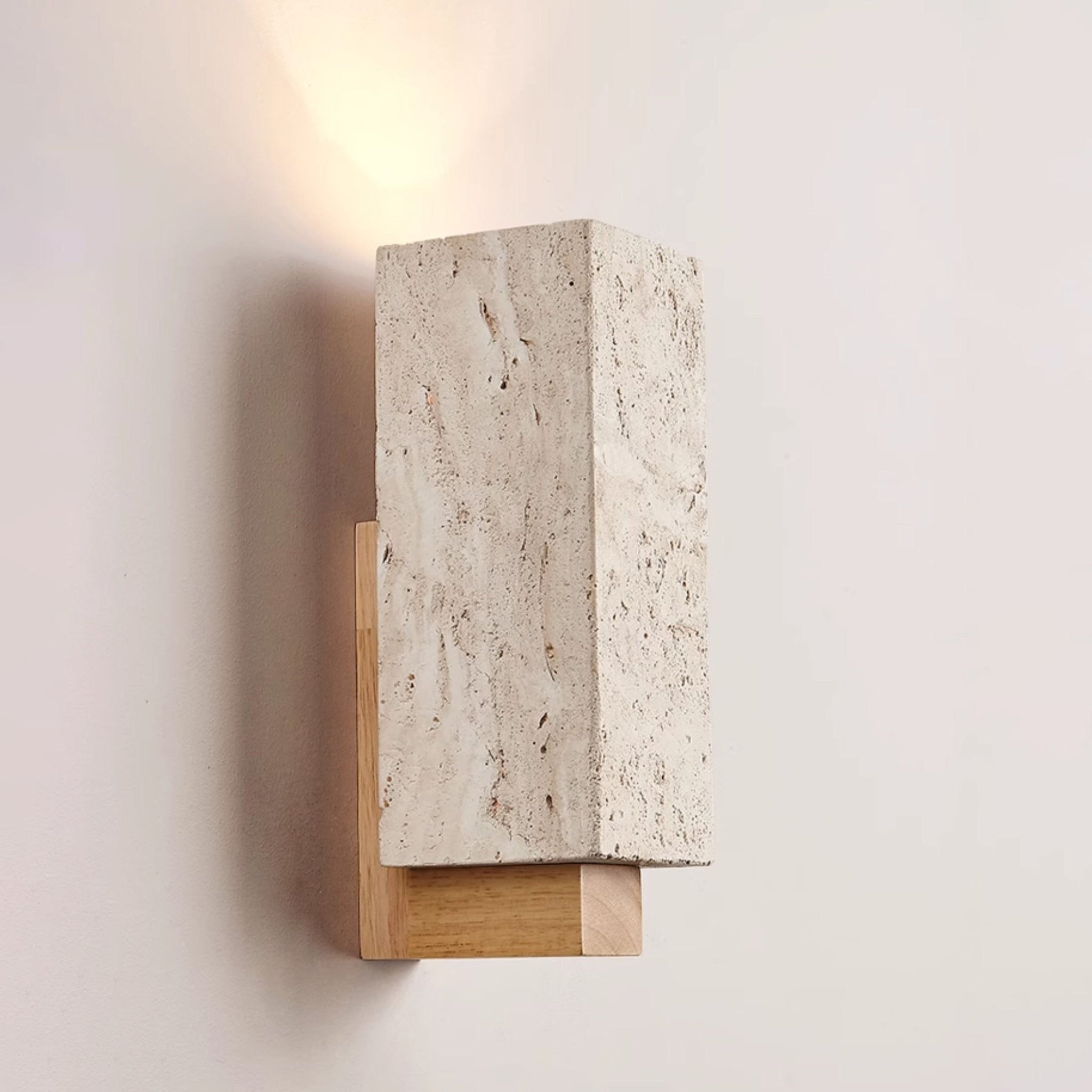 Elsoran Travertine Block Wall Light