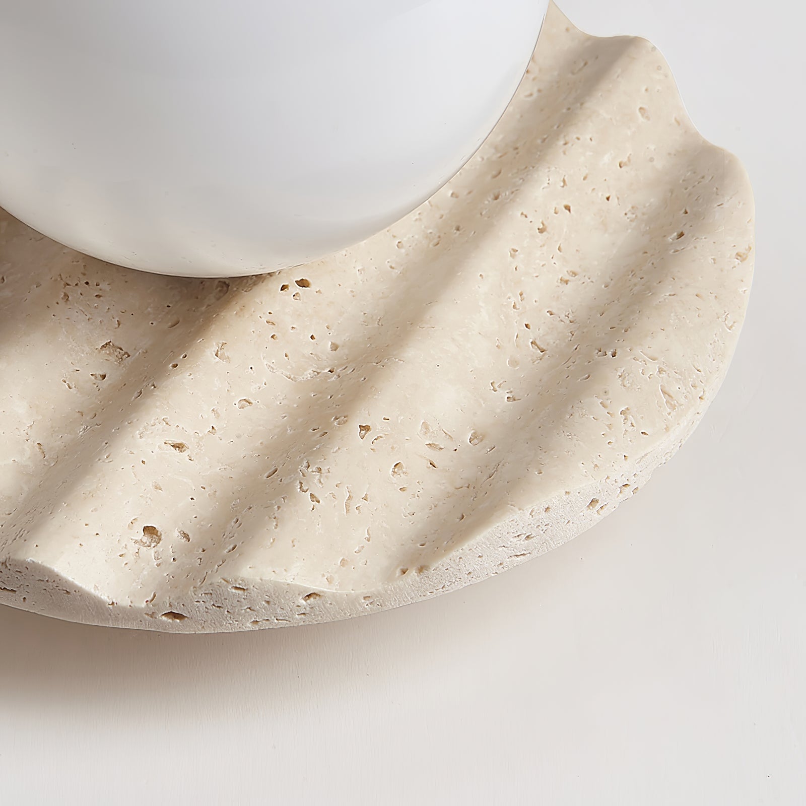 Travertine Wave Ceiling Light