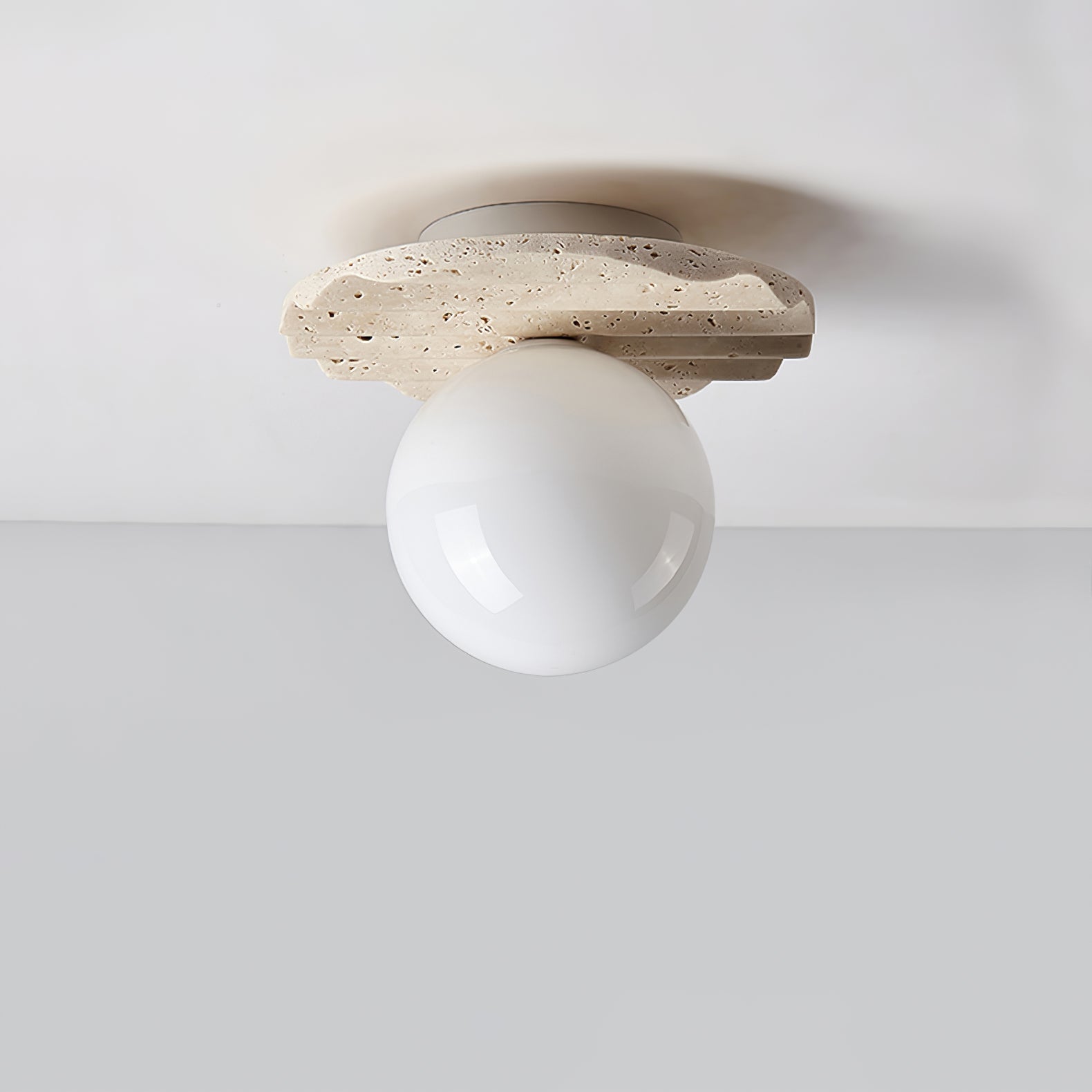 Travertine Wave Ceiling Light