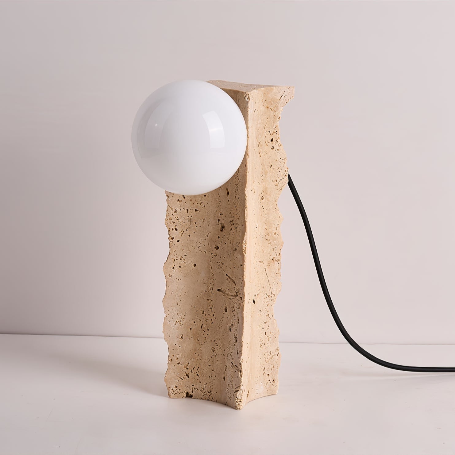 Vyrnora Travertine Slab Table Lamp