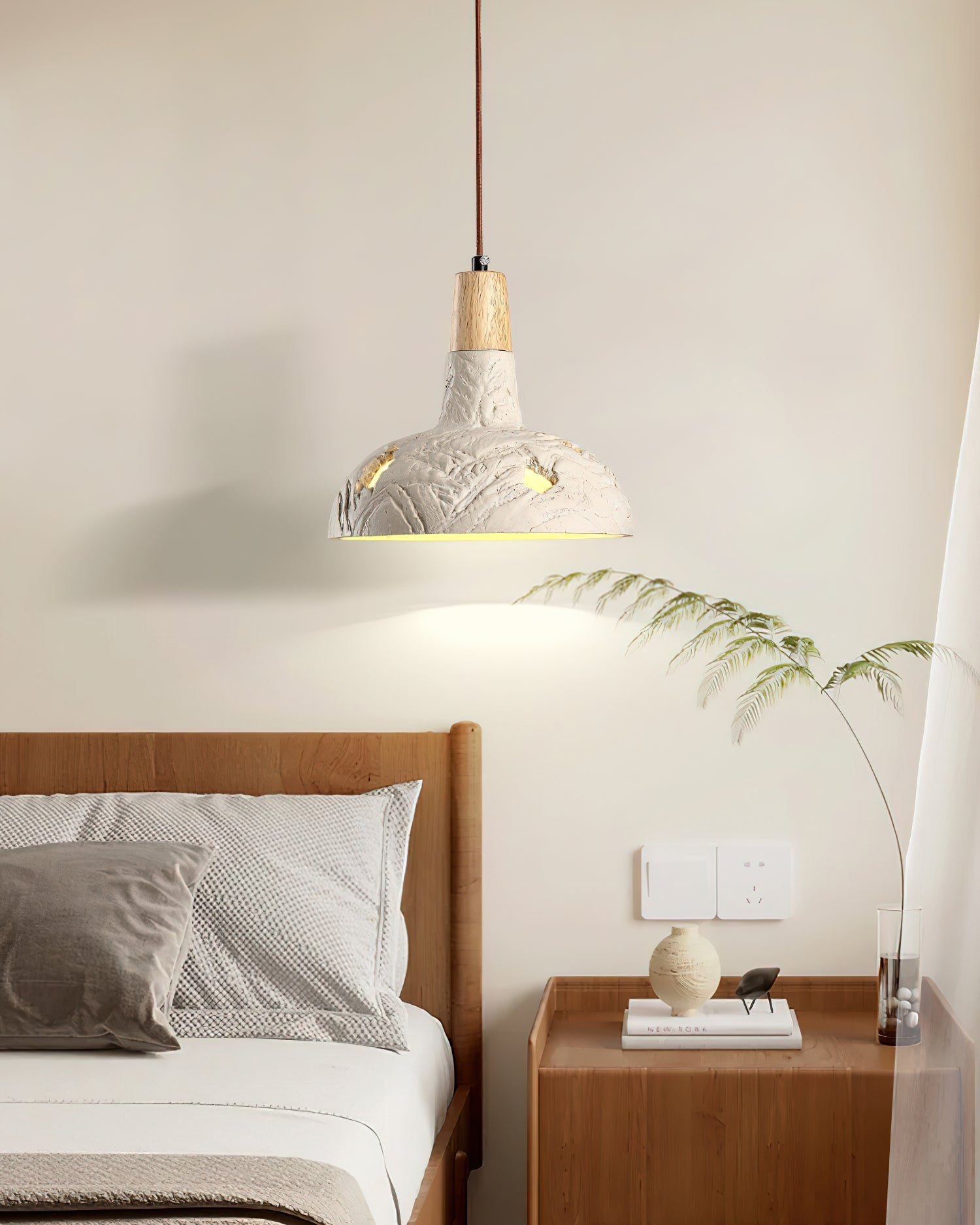 Ormarion Nordic Art Carve Cement Pendant Lamp - Letslighting