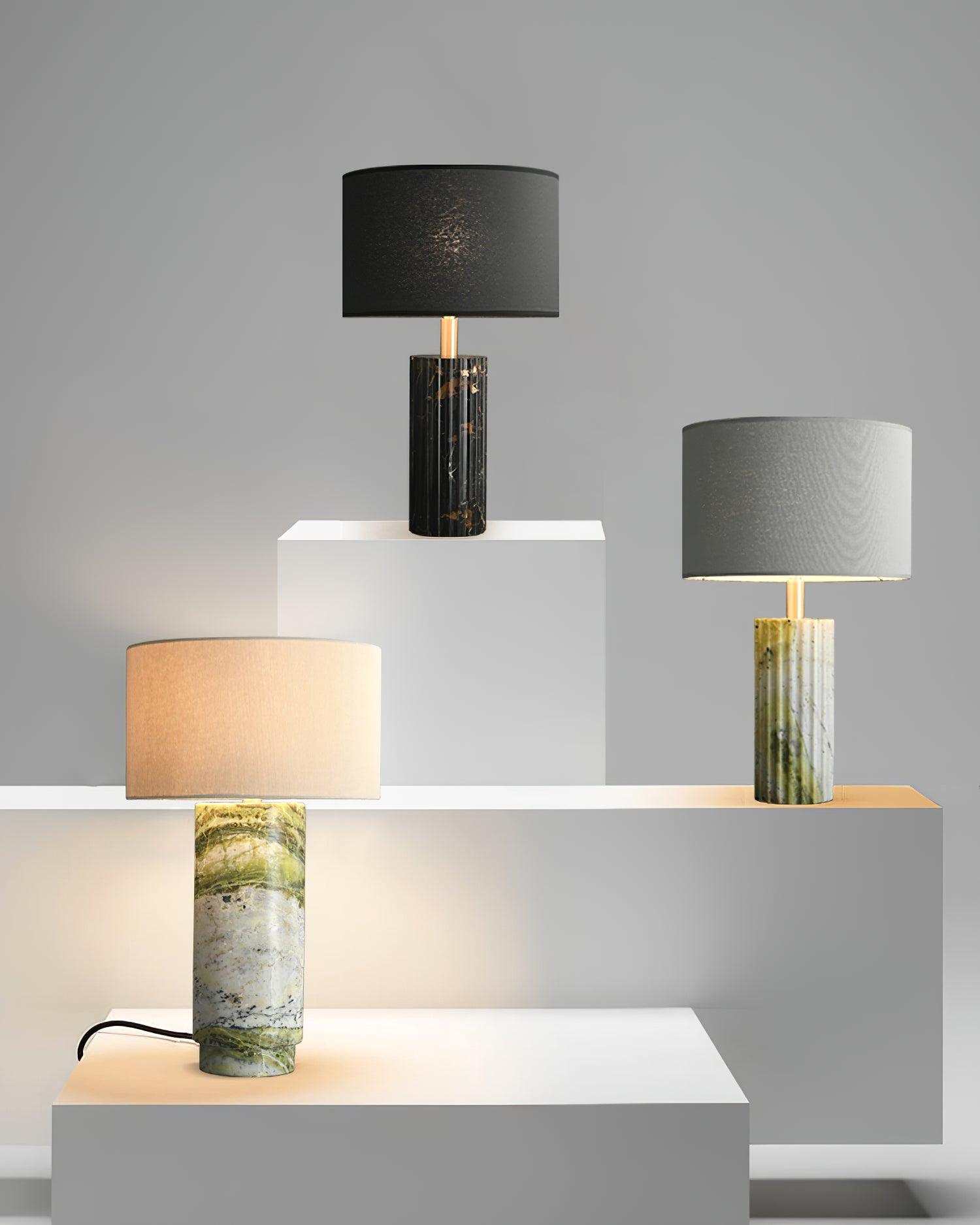 Radiace Marble Fabric Table Lamp - Letslighting