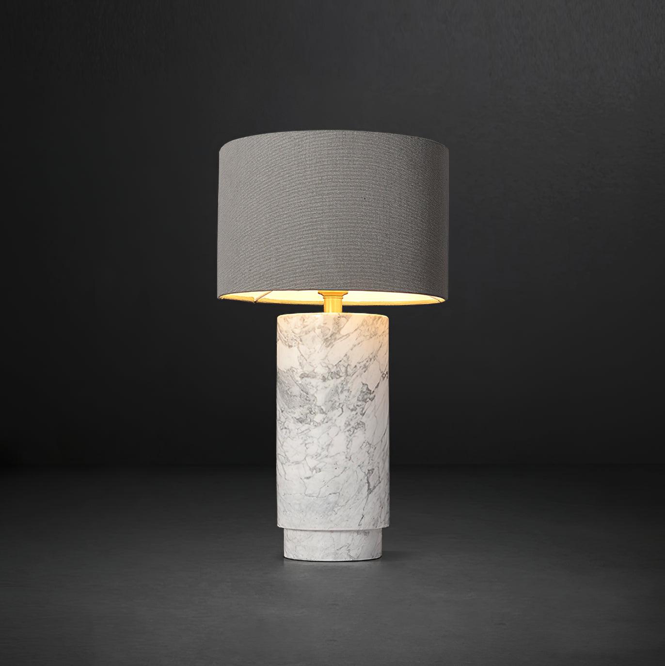 Radiace Marble Fabric Table Lamp - Letslighting