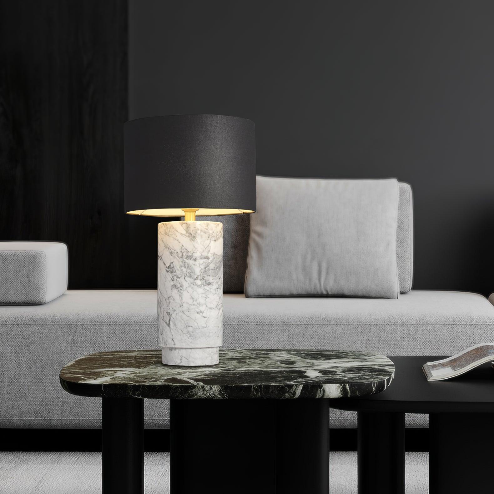 Radiace Marble Fabric Table Lamp - Letslighting