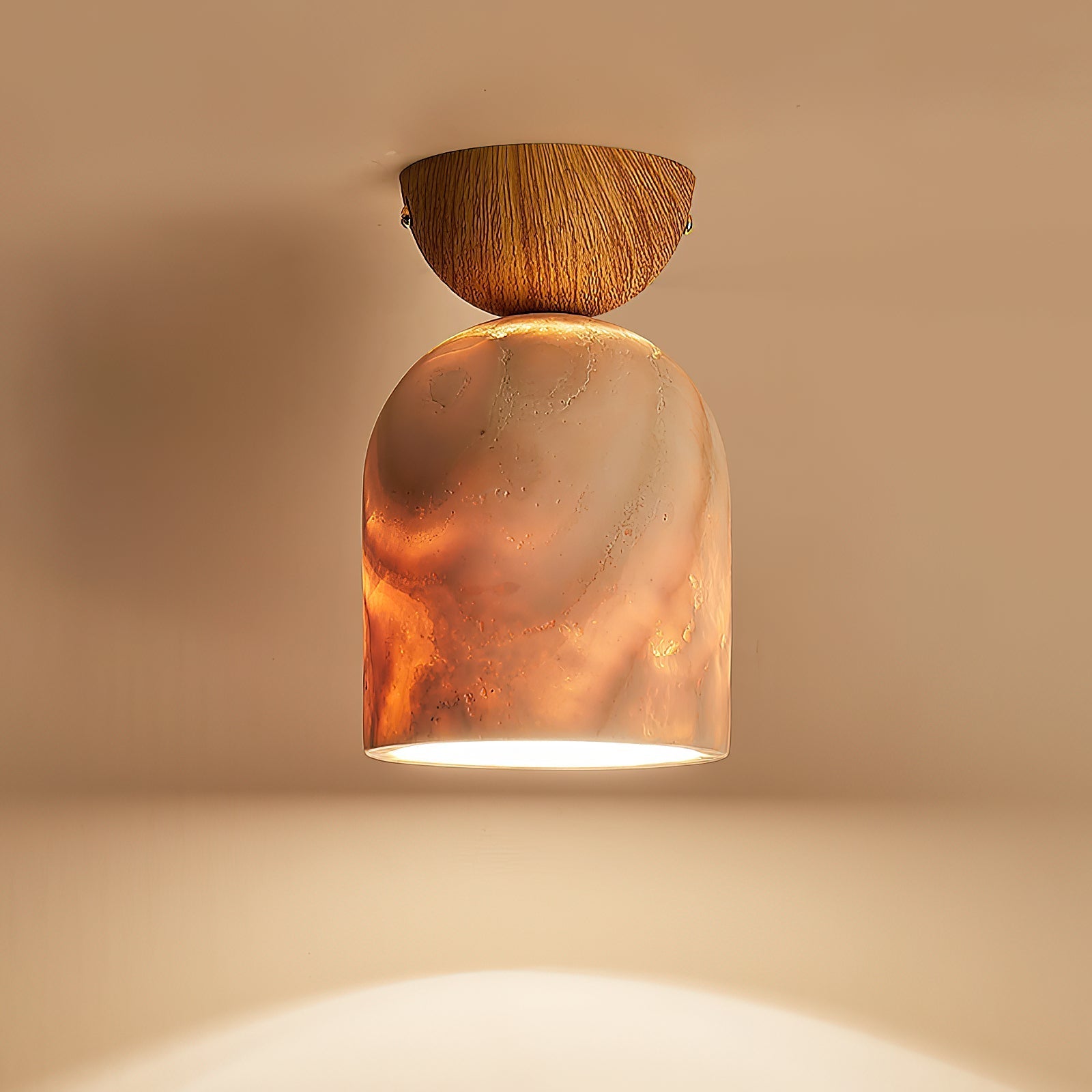 Vezorus Modern Minimalist Cone Travertine Ceiling Lamp - Letslighting