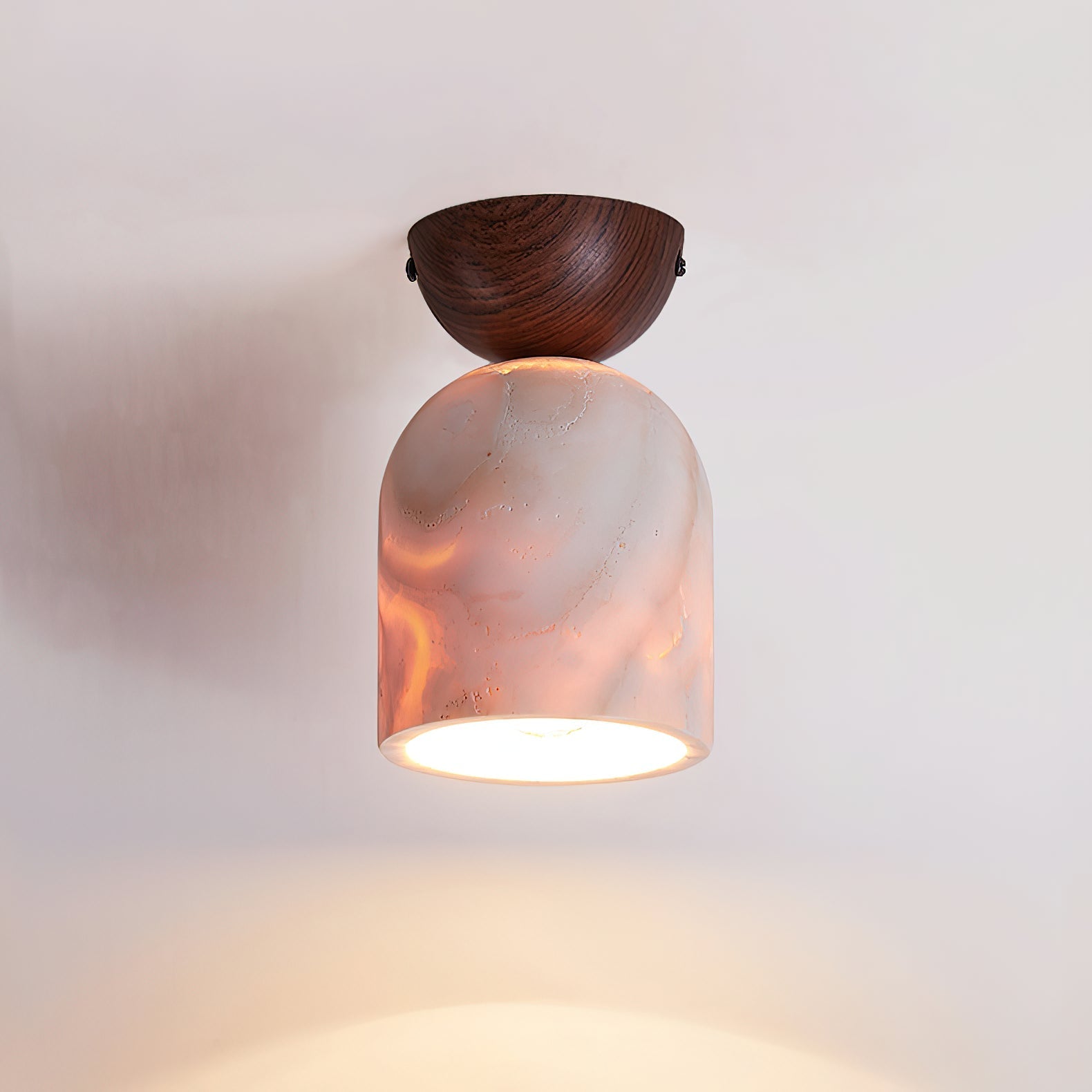 Vezorus Modern Minimalist Cone Travertine Ceiling Lamp - Letslighting