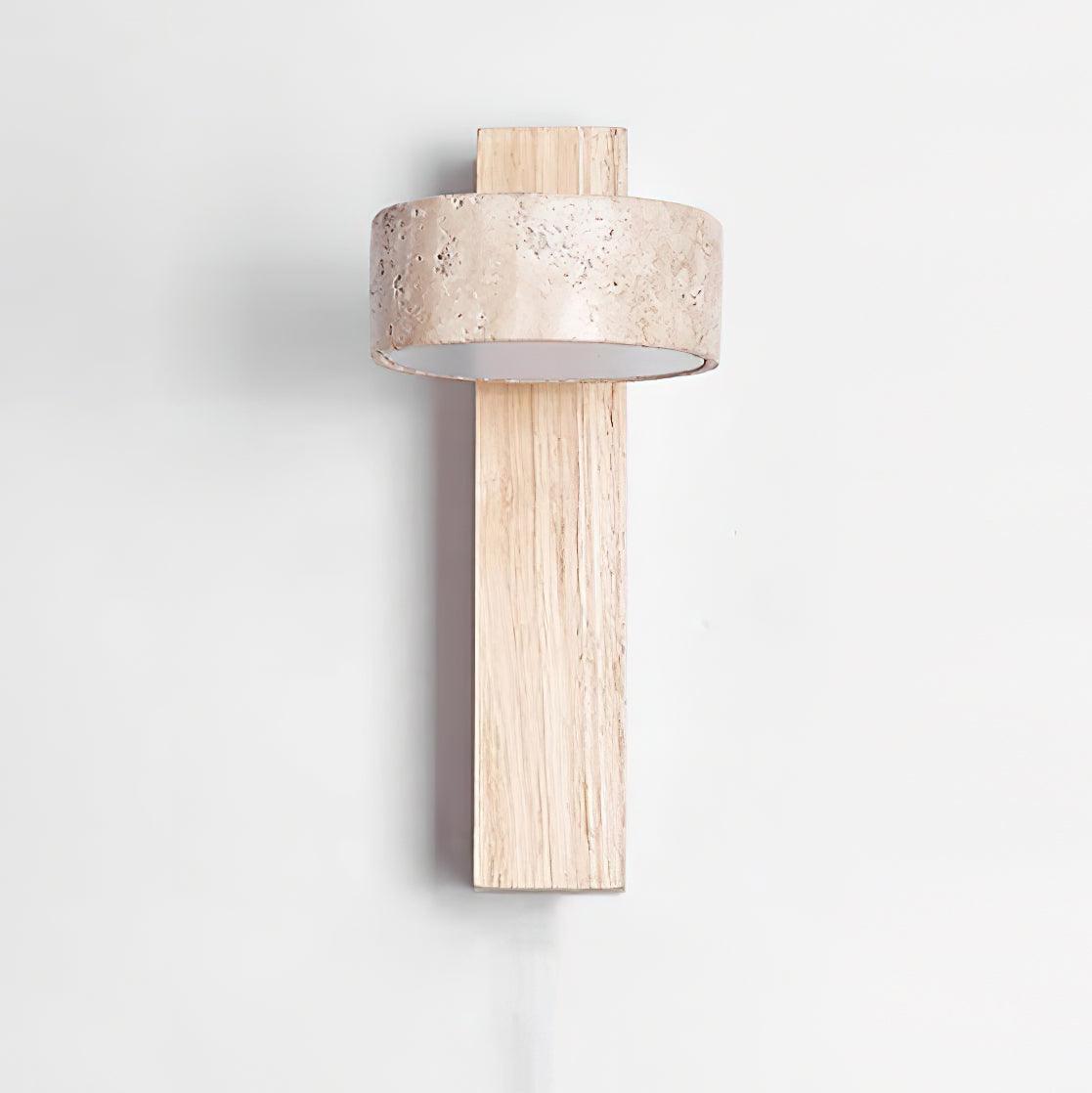 Ritta Wall Light Travertine Wood
